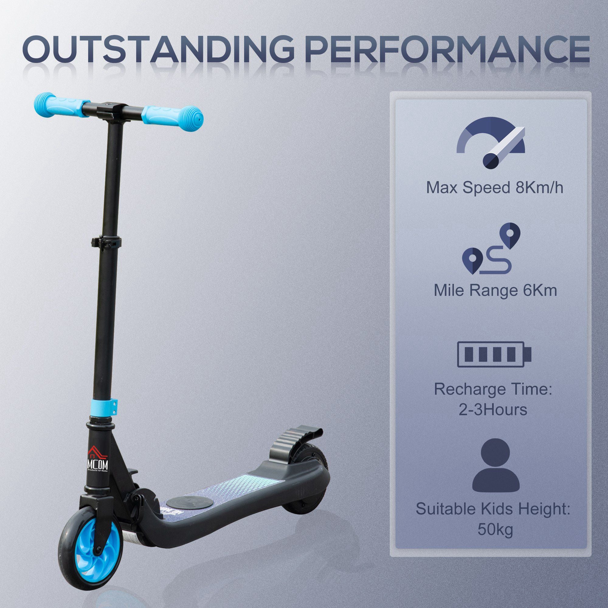 HOMCOM Kids Electric Scooter 8km/h