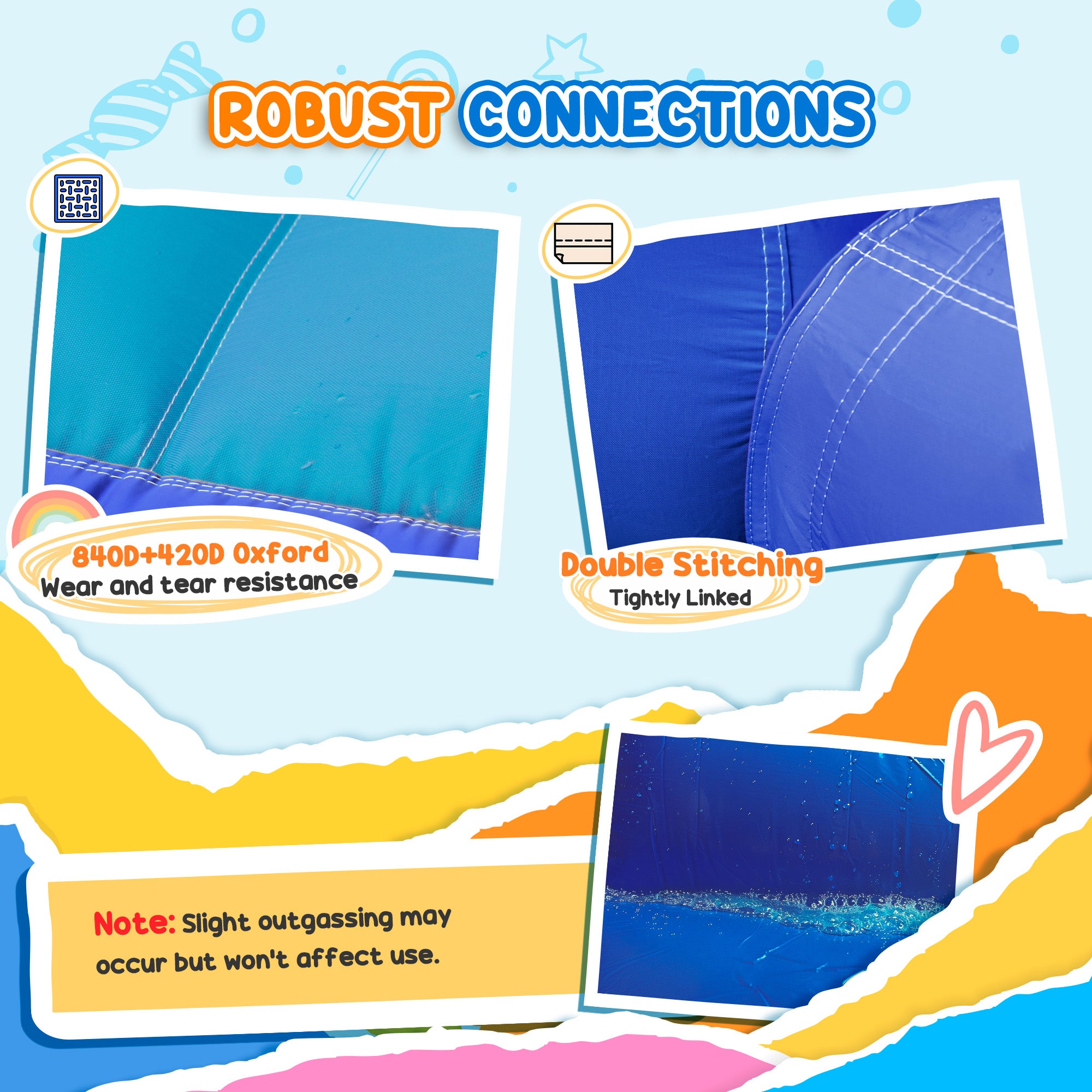 AIYAPLAY 5-in-1 Bouncy Castle Water Slide