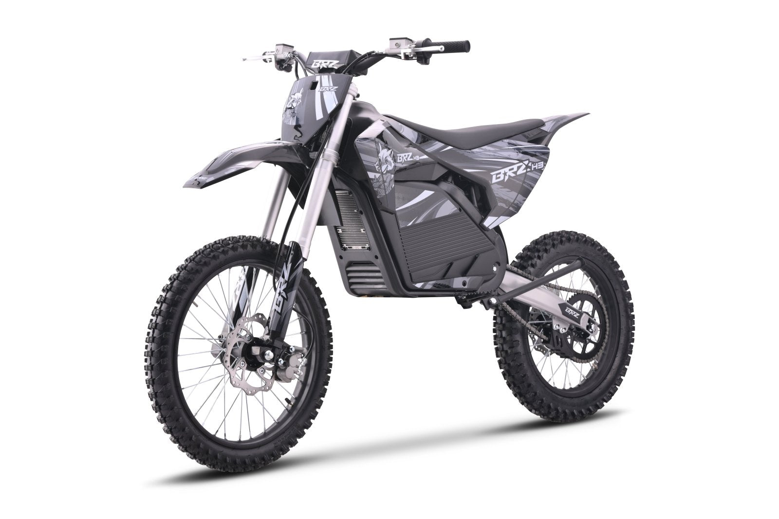 BRZ Neon Thunder Pro 72V 5000W Electric Dirt Bike 17/14 - Grey
