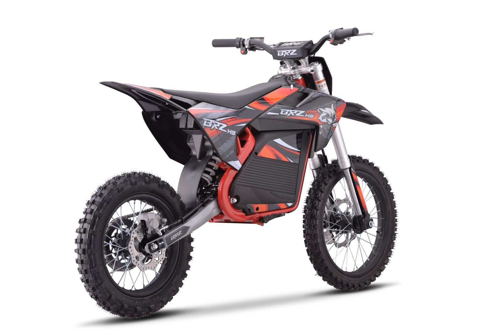 BRZ Neon Thunder Pro 72V 5000W Electric Dirt Bike 17/14 - Red