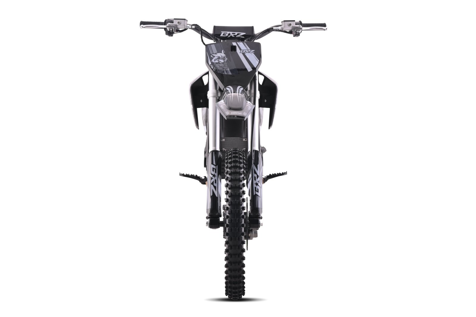 BRZ Neon Thunder Pro 72V 5000W Electric Dirt Bike 17/14 - Grey front view