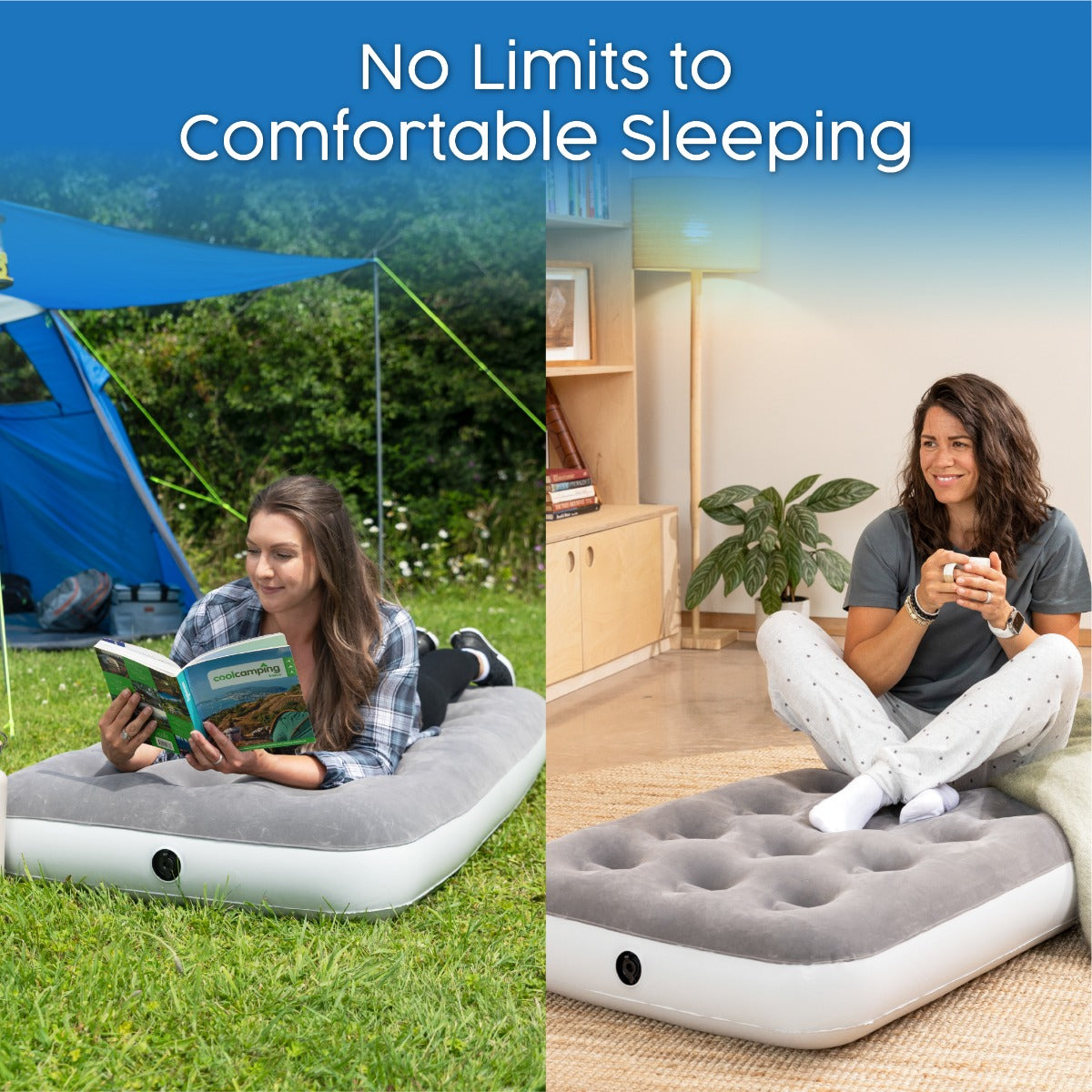 Bestway Air Mattress Jr. Twin with Handheld D Cell Battery Pump