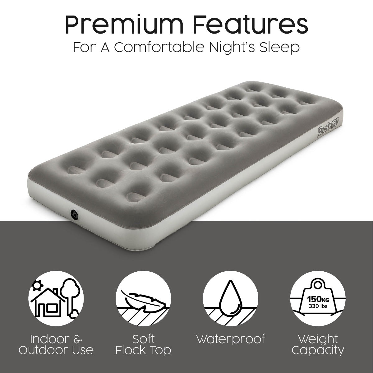 Bestway Air Mattress Jr. Twin with Handheld D Cell Battery Pump