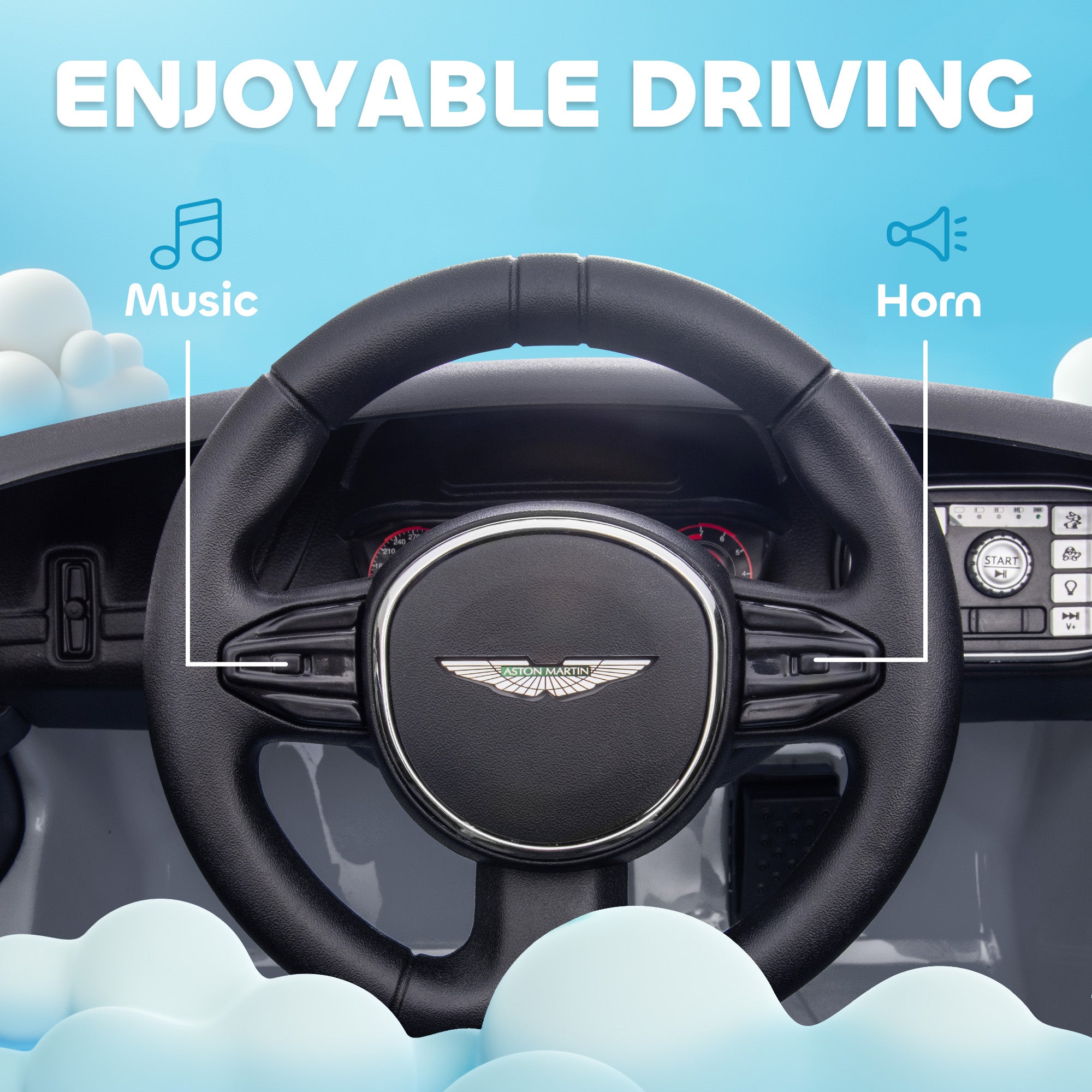 AIYAPLAY Aston Martin DBX 12V Kids Ride-On Car