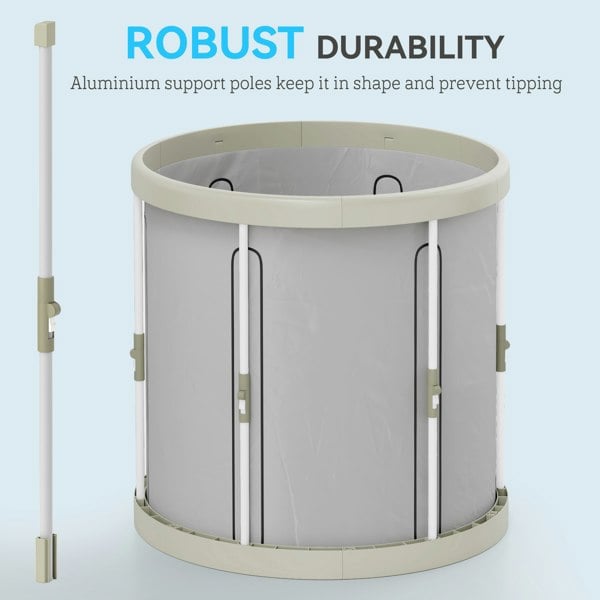 SPORTNOW 210L ice bath tub aluminium support pole durability image