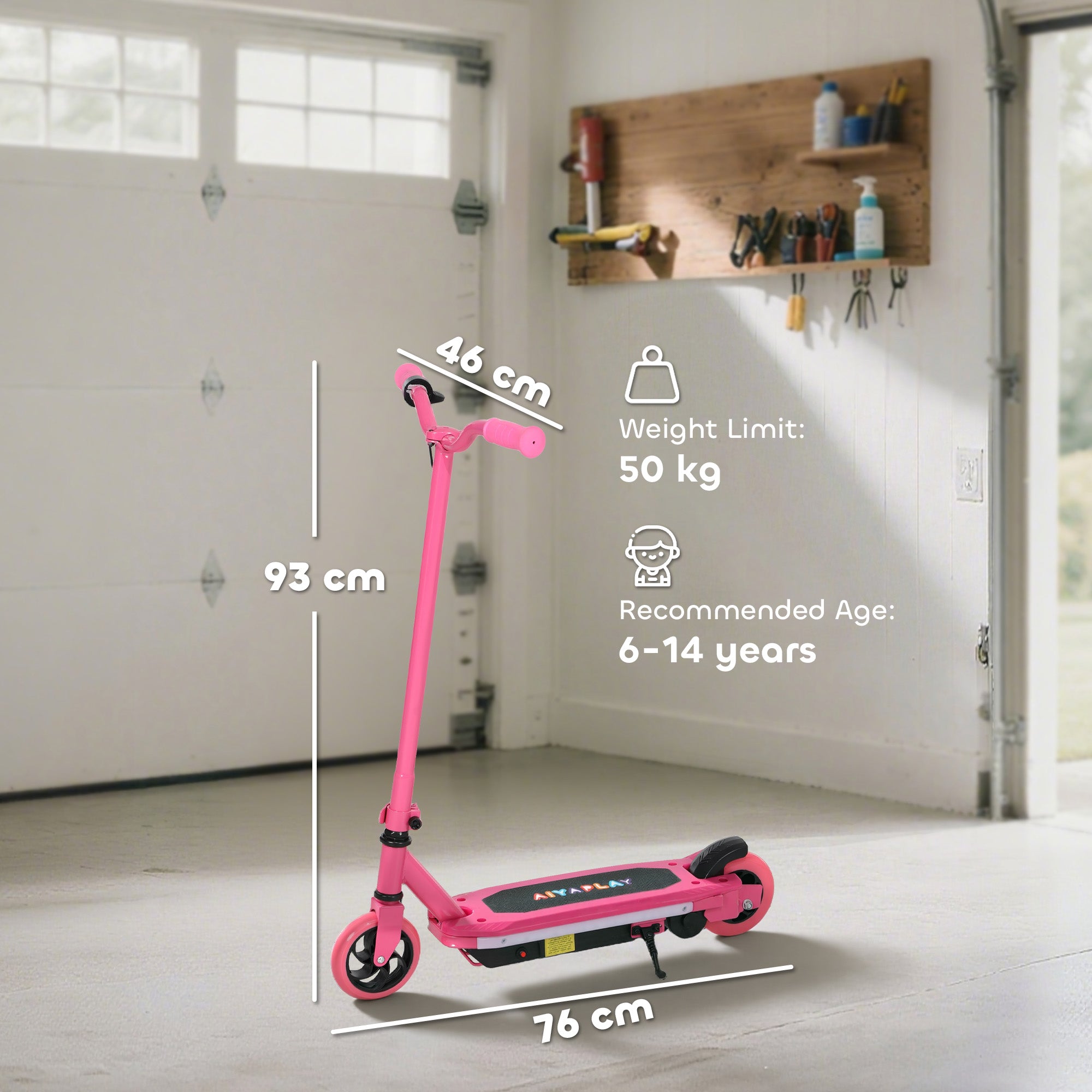 AIYAPLAY Kids Electric Scooter 6-14