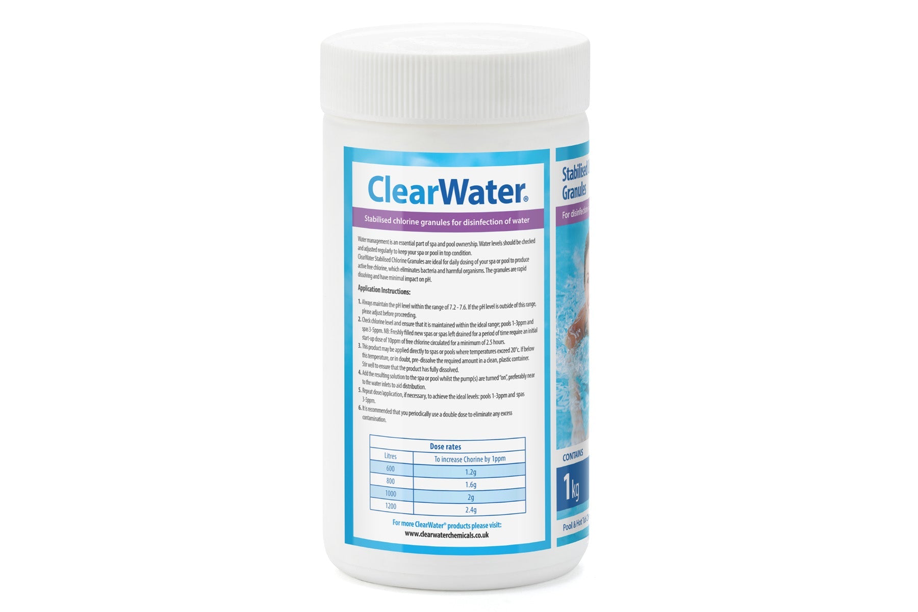 Clearwater 1kg Chlorine Granules