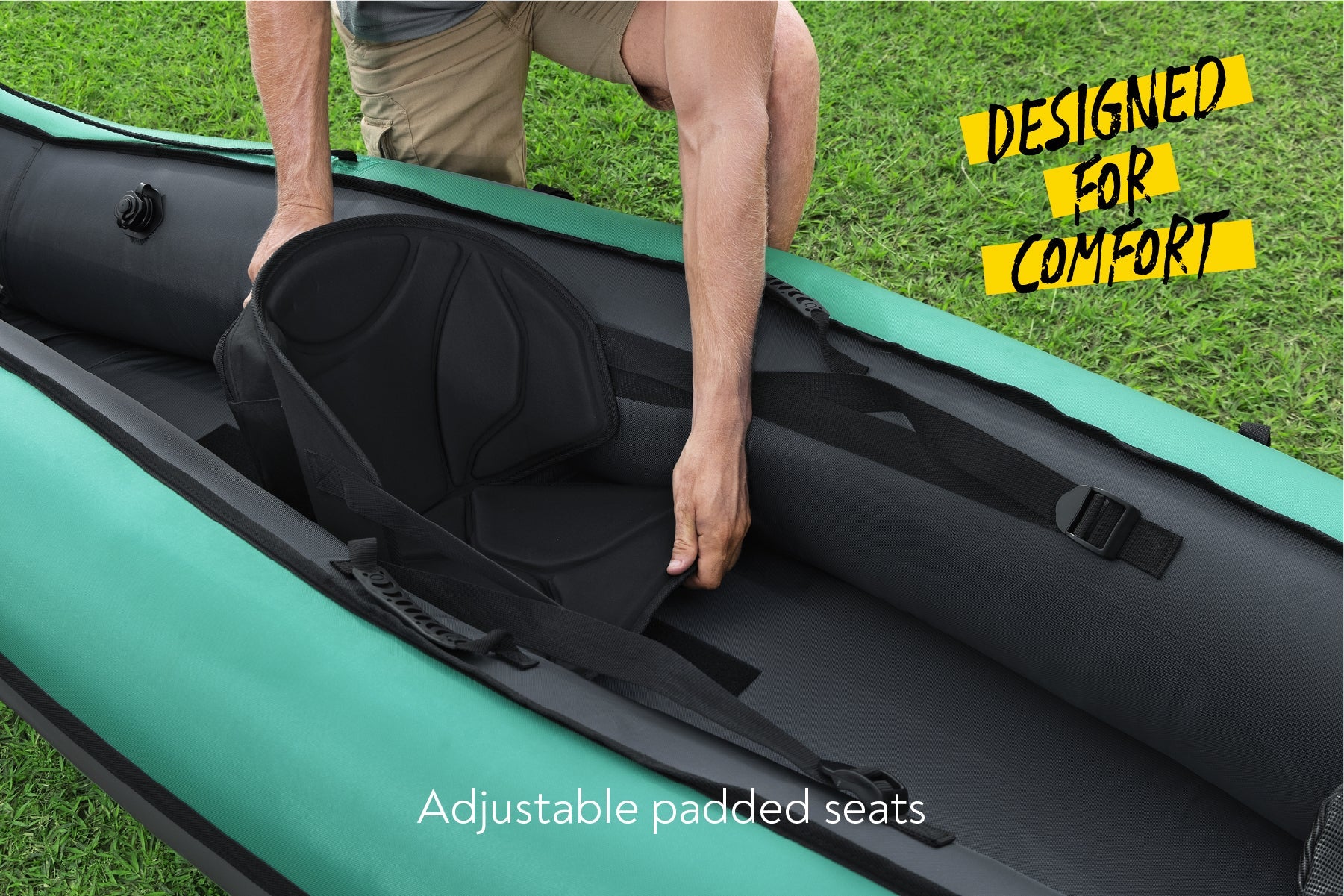 Bestway Hydro-Force Ventura Elite X1 1 Person Inflatable Kayak Set - inflatable kayak lifestyle image