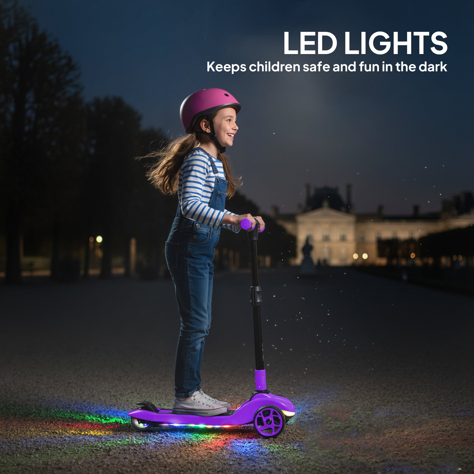 AIYAPLAY 3-Wheel Kids Electric Scooter