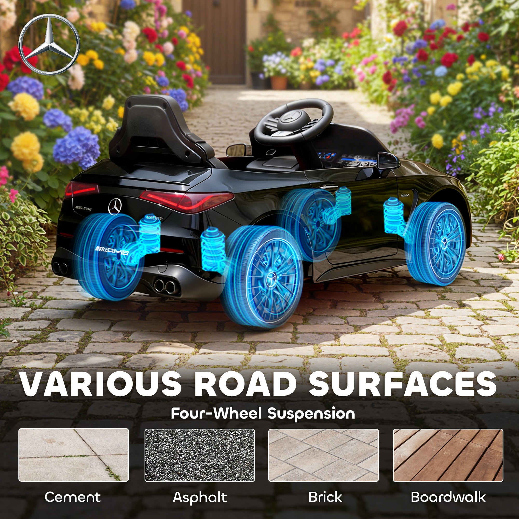 AIYAPLAY Mercedes-AMG 12V Kids Electric Ride-On Car
