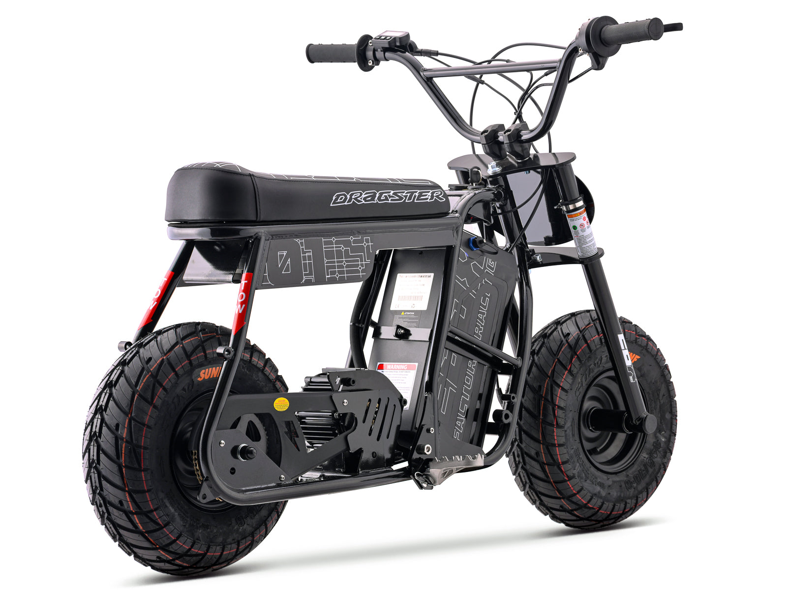 Dragster 60R Electric Mini Bike - Black