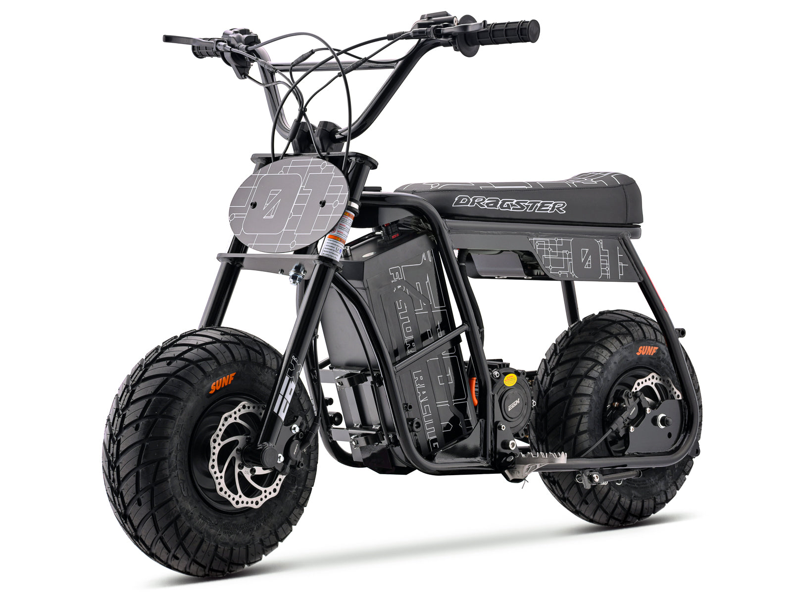 Dragster 60R Electric Mini Bike - Black