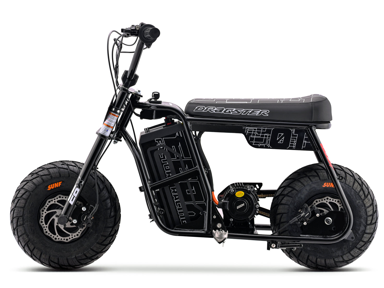Dragster 60R Electric Mini Bike - Black