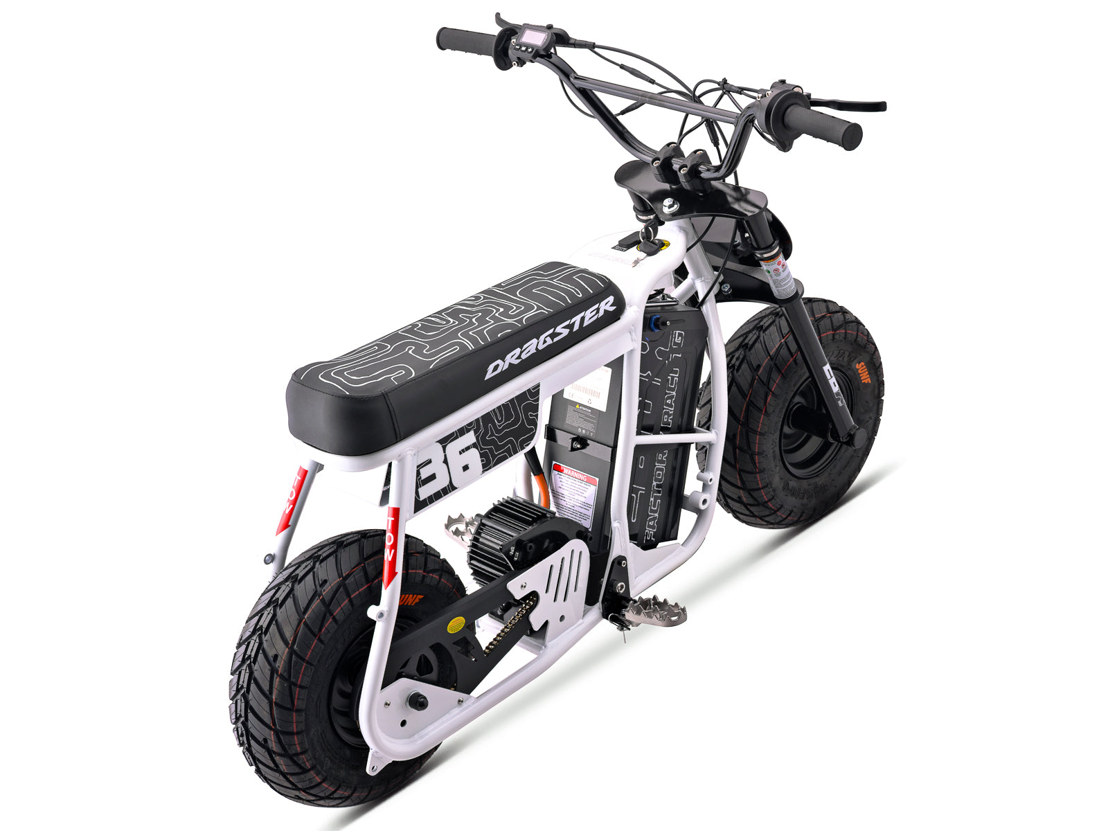Dragster 60R Electric Mini Bike - White