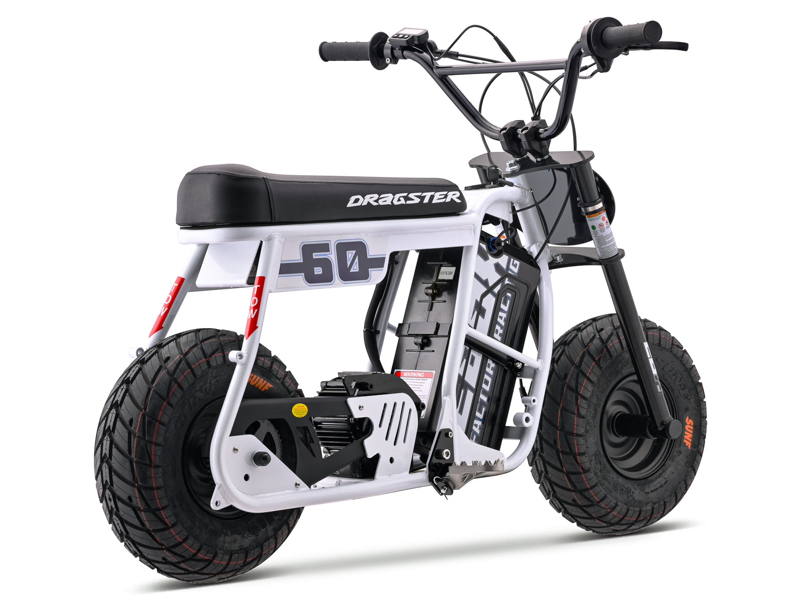 Dragster 60 Electric Mini Bike - White