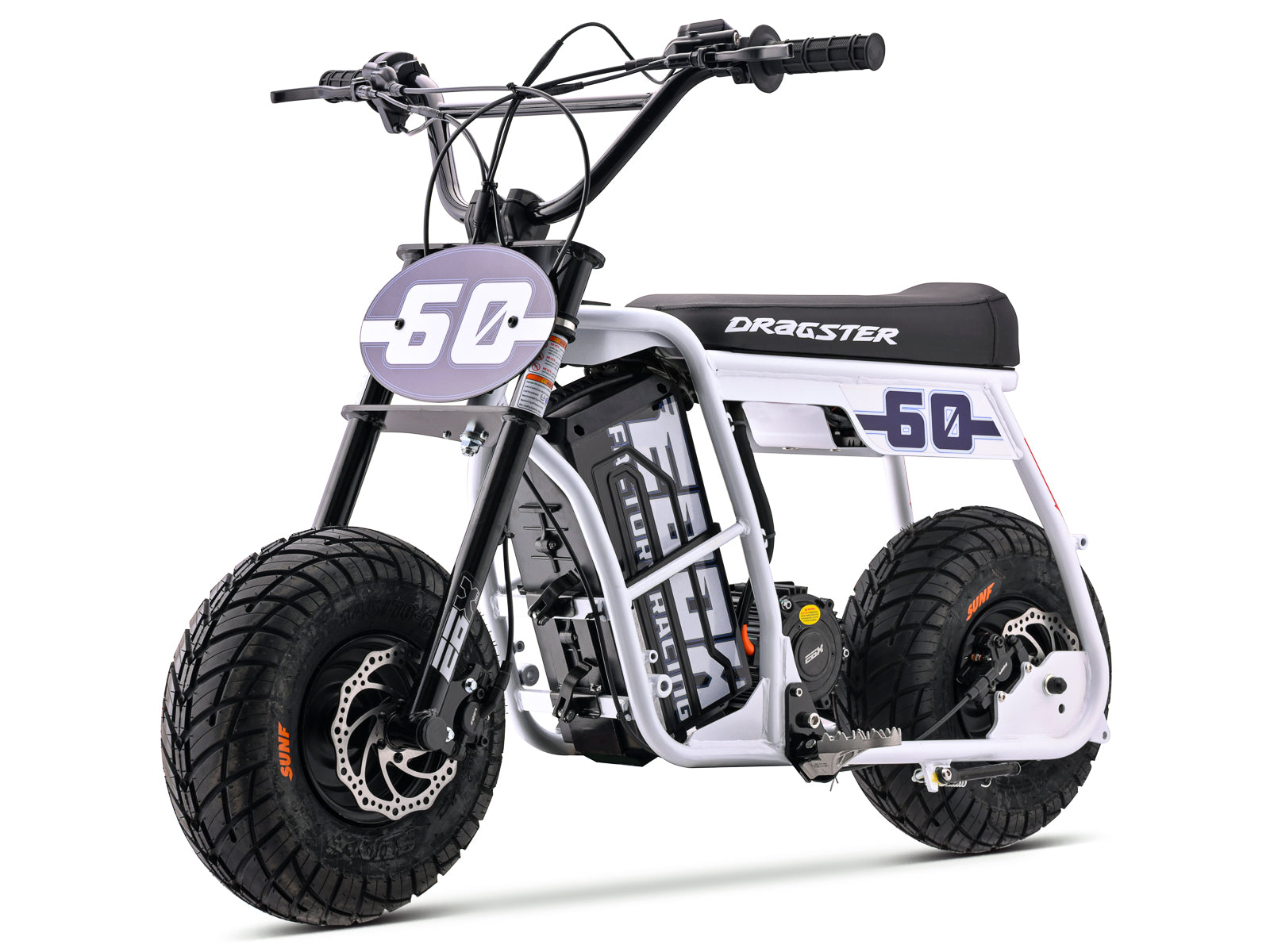 Dragster 60 Electric Mini Bike - White