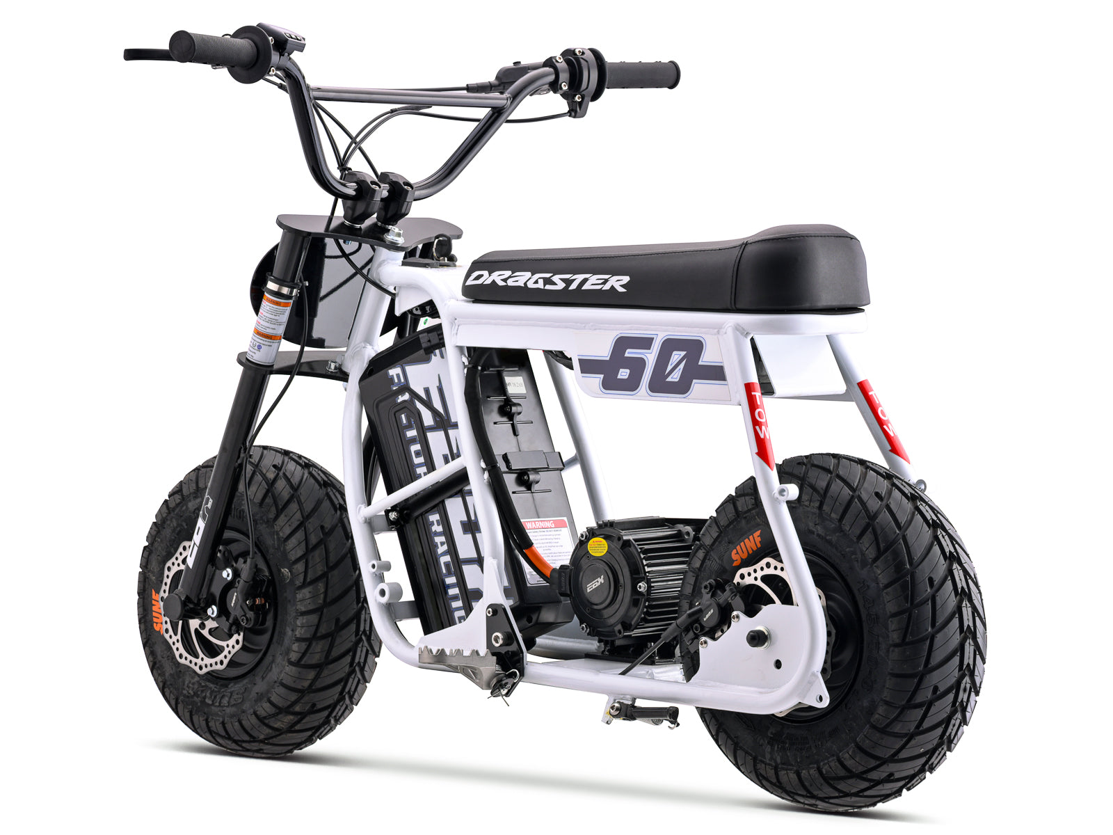 Dragster 60 Electric Mini Bike - White