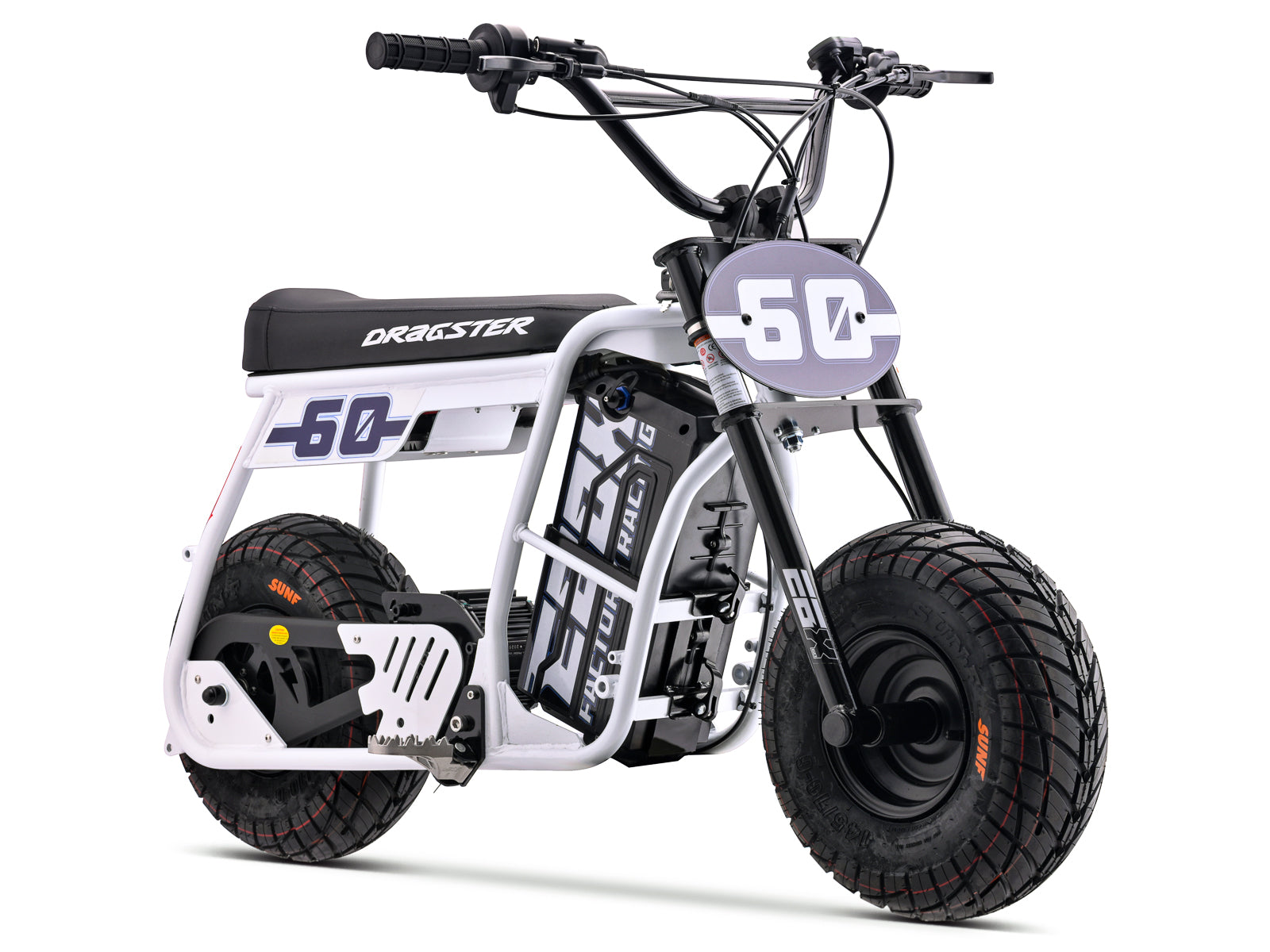 Dragster 60 Electric Mini Bike - White