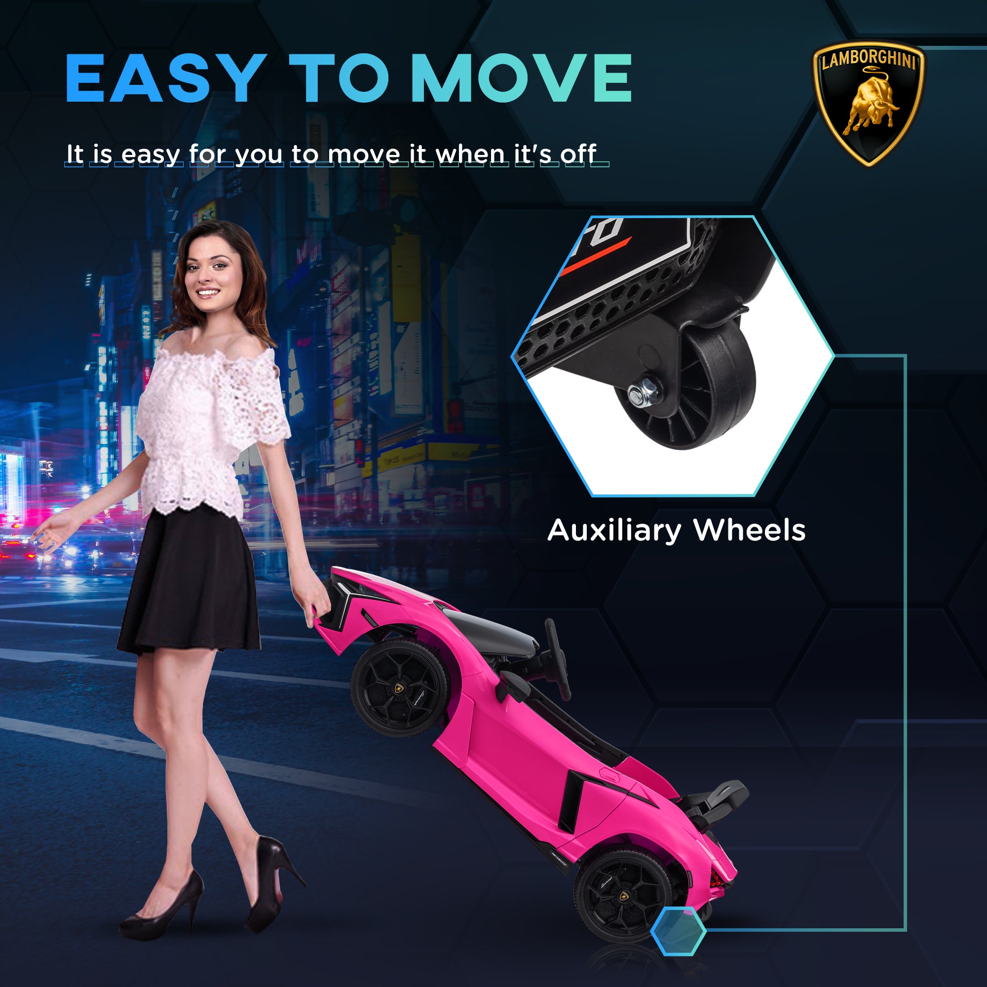 AIYAPLAY Lamborghini Revuelto 12V Kids Ride-On Car