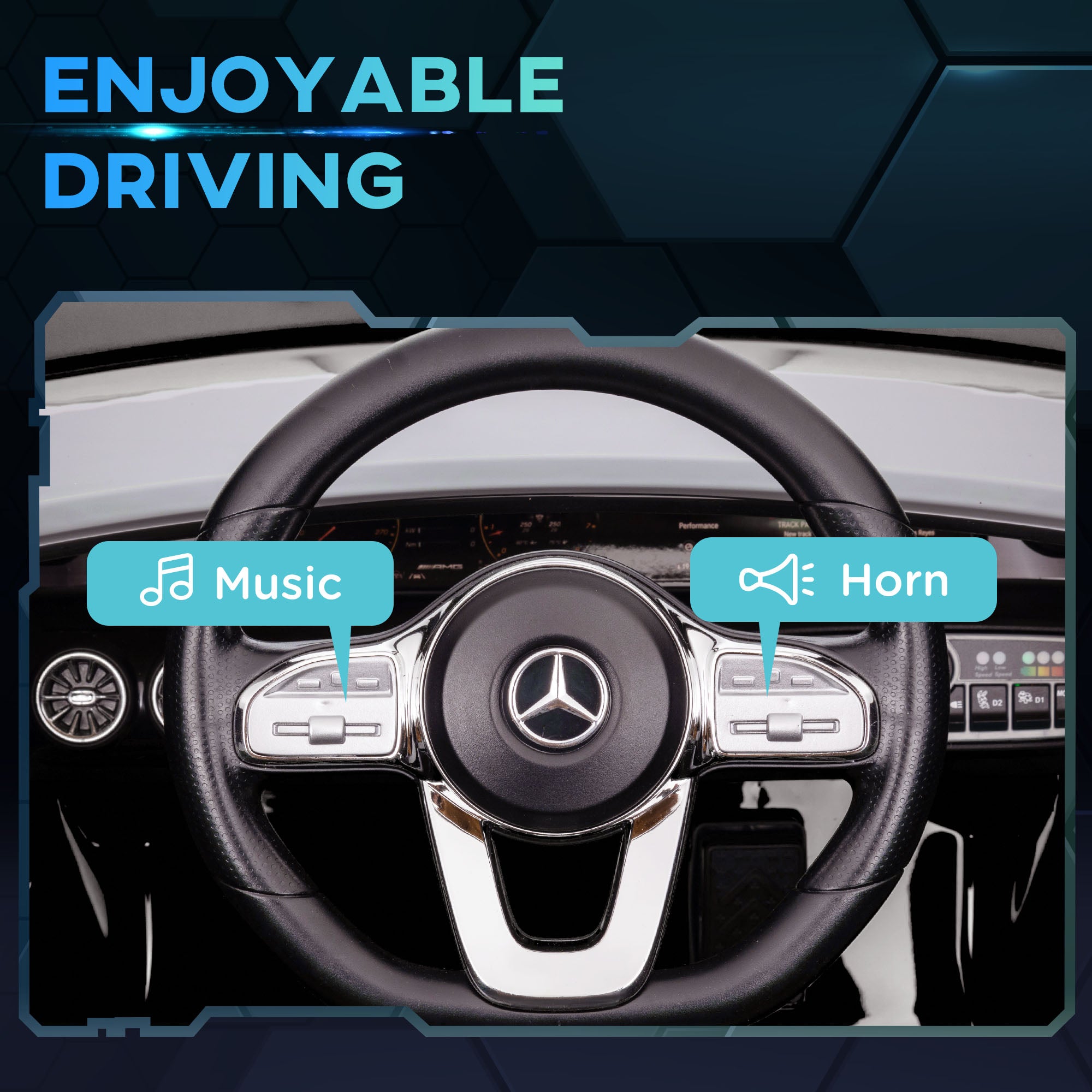 AIYAPLAY Mercedes-AMG CLA 45 12V Kids Ride-On Car
