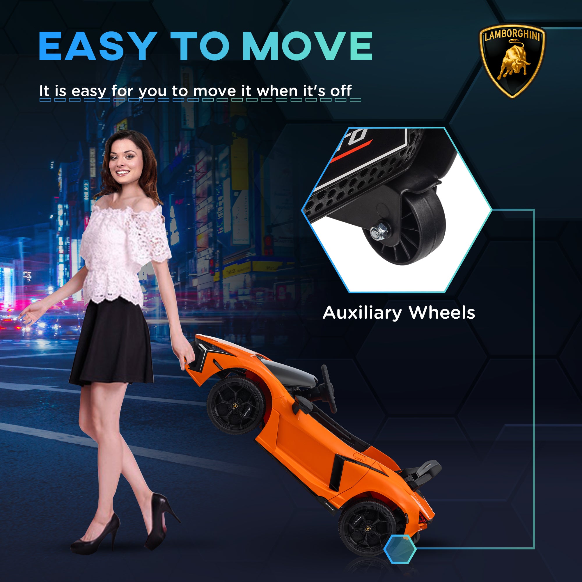 AIYAPLAY Lamborghini Revuelto 12V Kids Ride-On Car