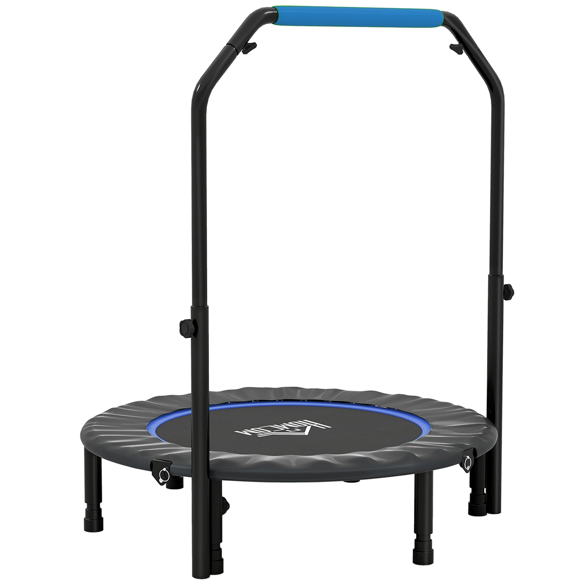 HOMCOM 40" Foldable Mini Fitness Trampoline - Black