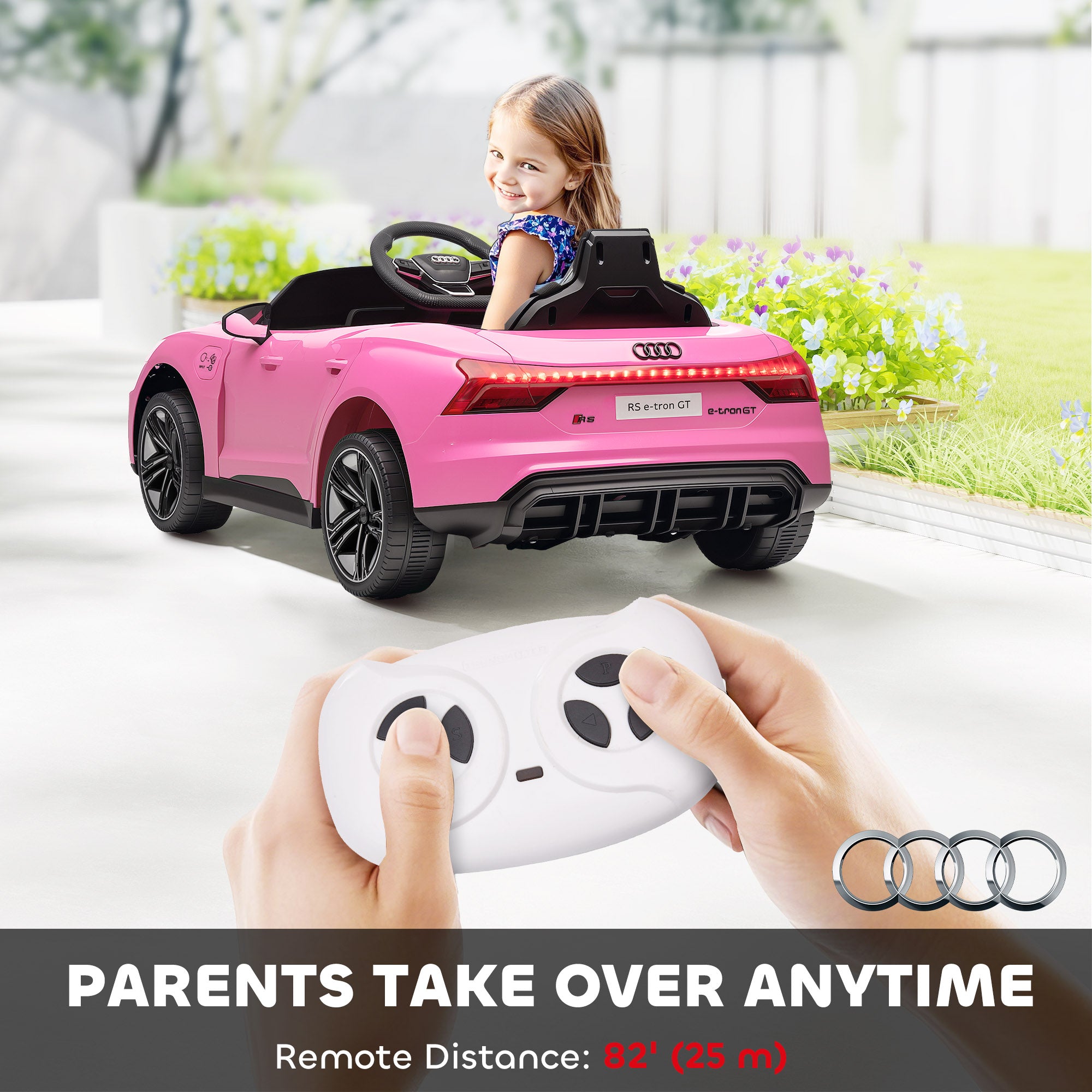 HOMCOM Audi 12V Kids Electric Ride-On Car