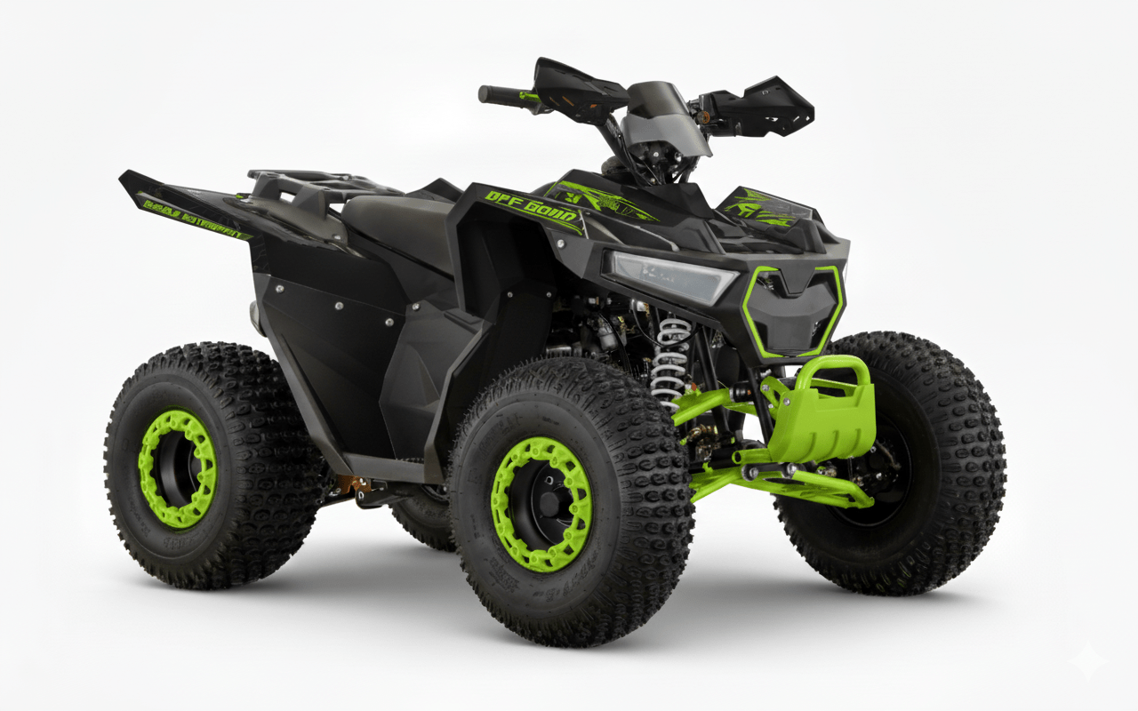 Dazzle Transformer 125cc Junior Petrol Quad Bike in Green | Petrol quad bike