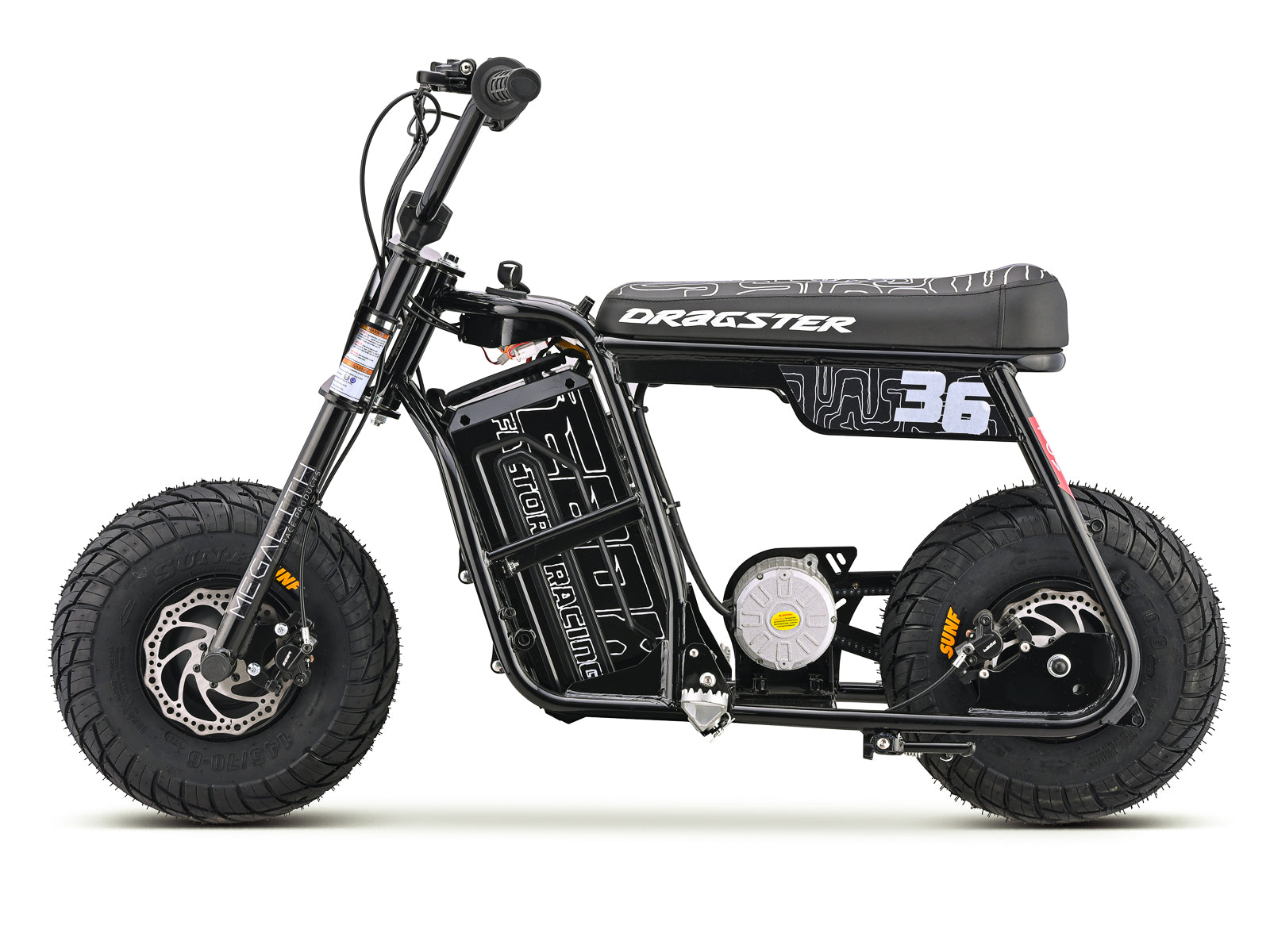 Dragster SM Electric Mini Bike - Black