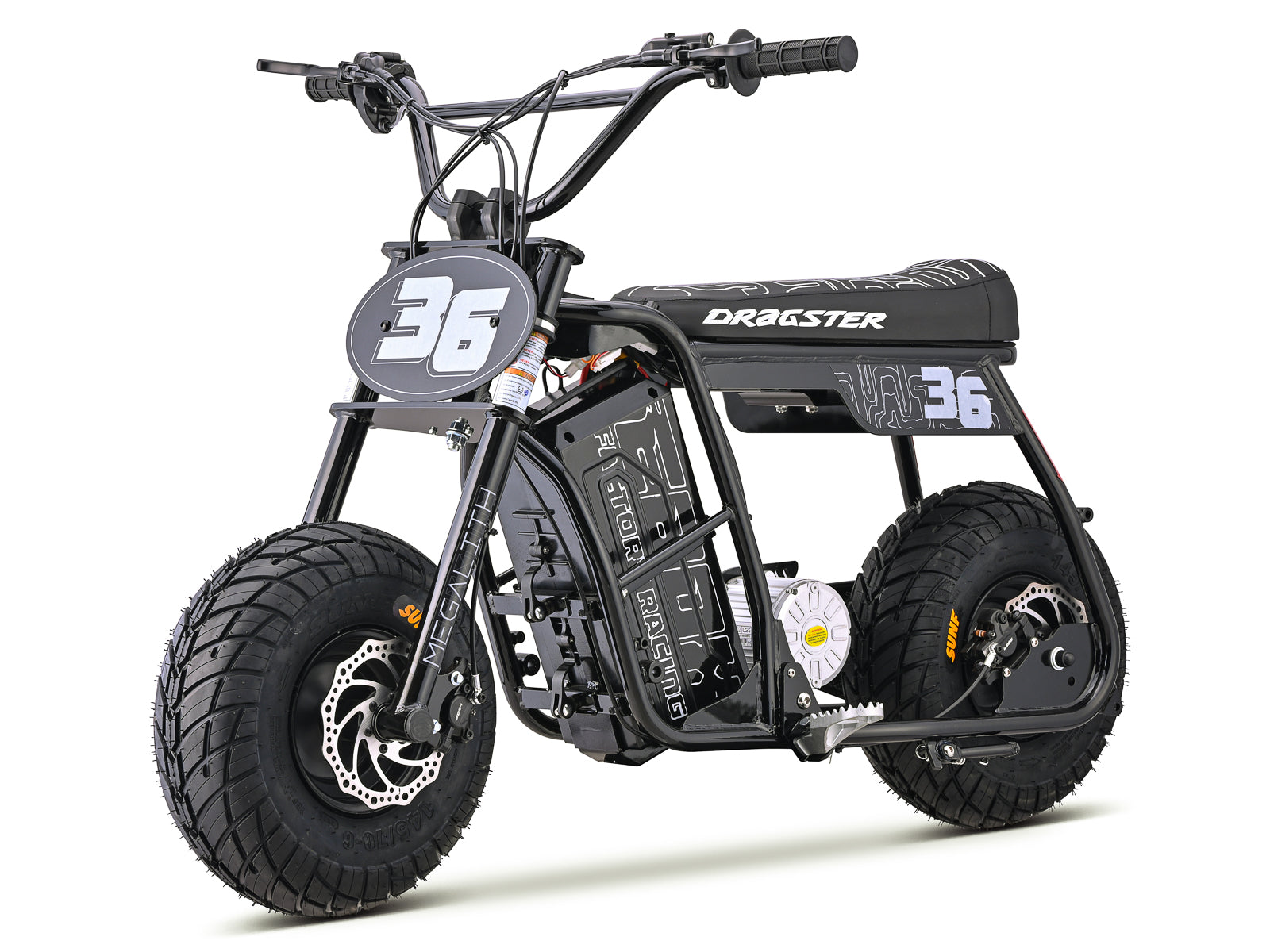 Dragster SM Electric Mini Bike - Black