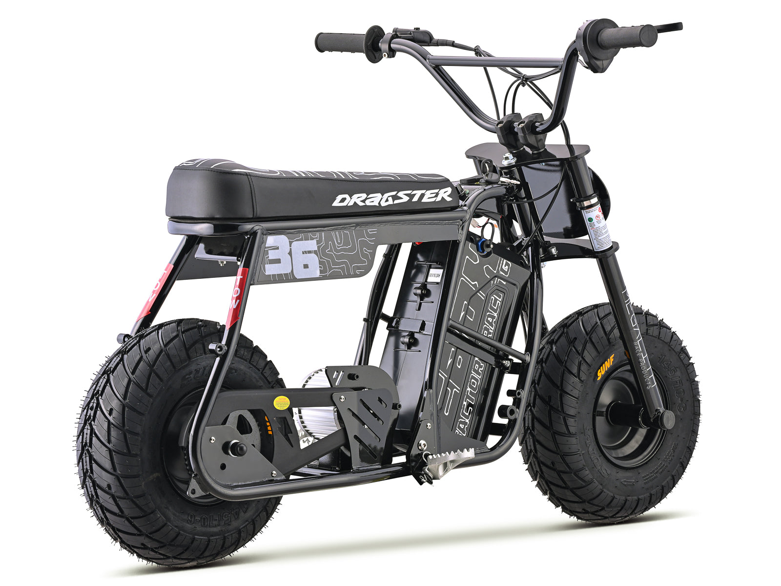 Dragster SM Electric Mini Bike - Black