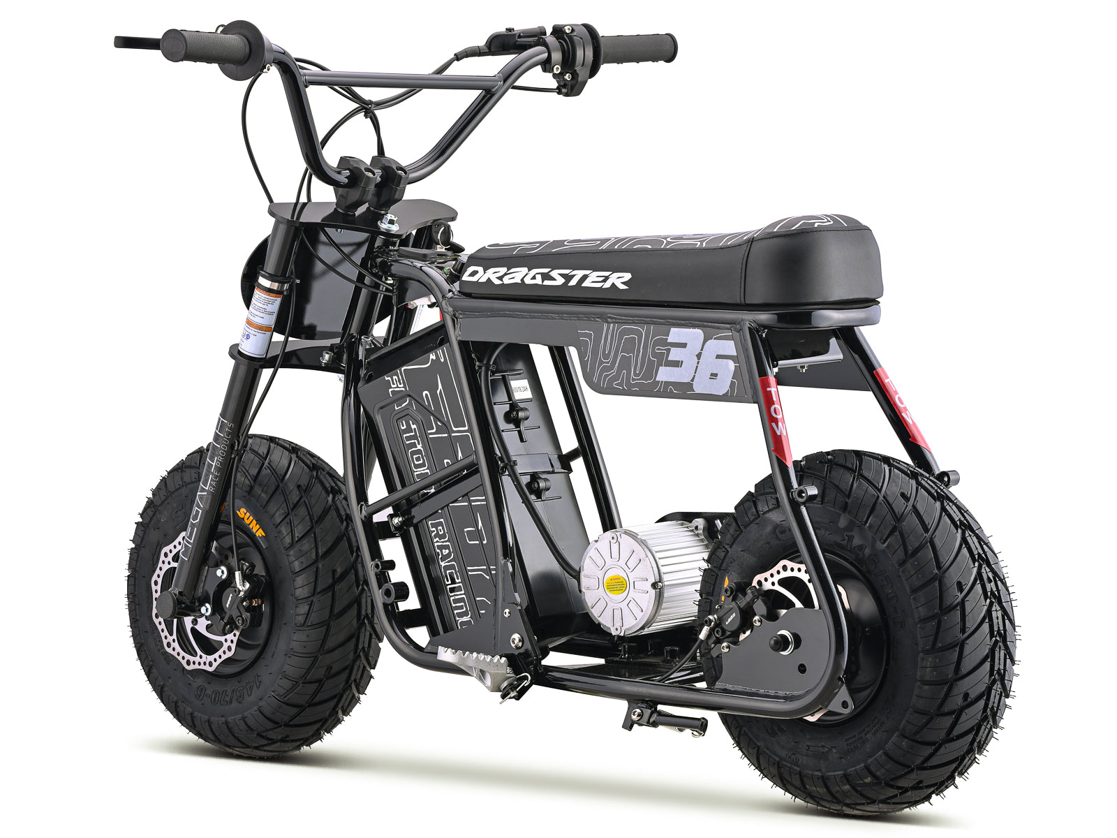 Dragster SM Electric Mini Bike - Black