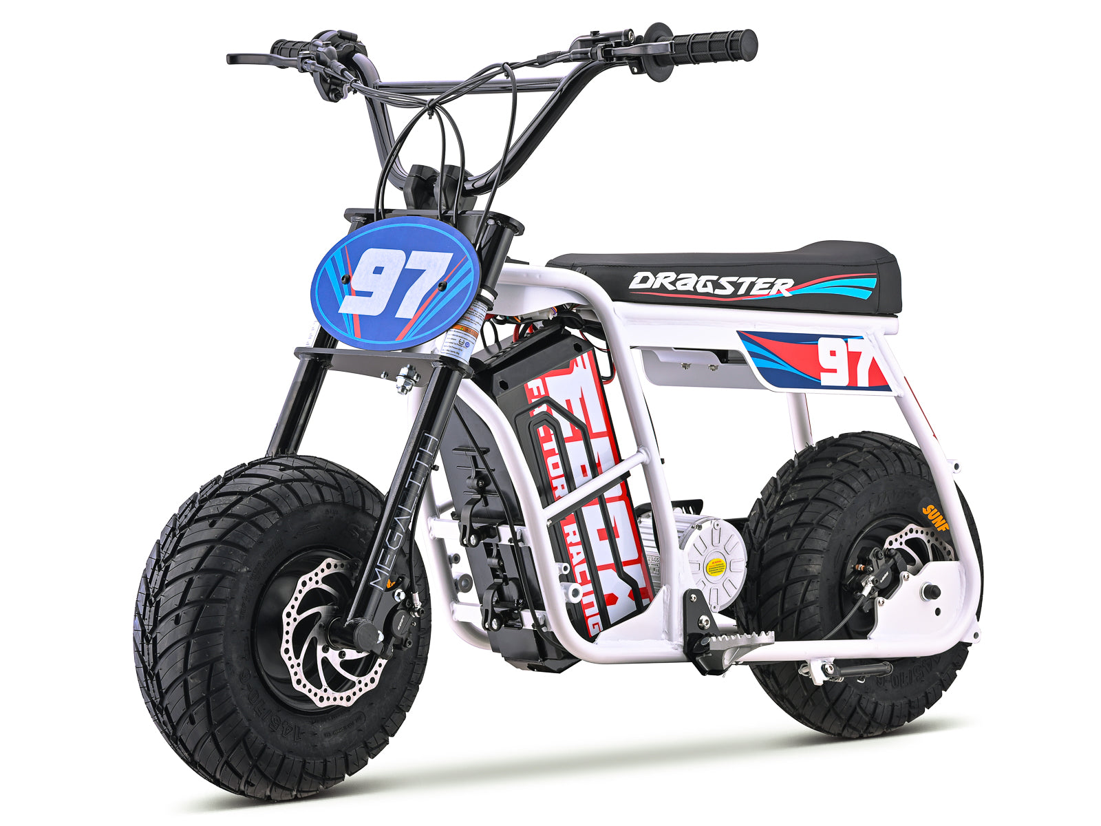 Dragster SM Electric Mini Bike - White