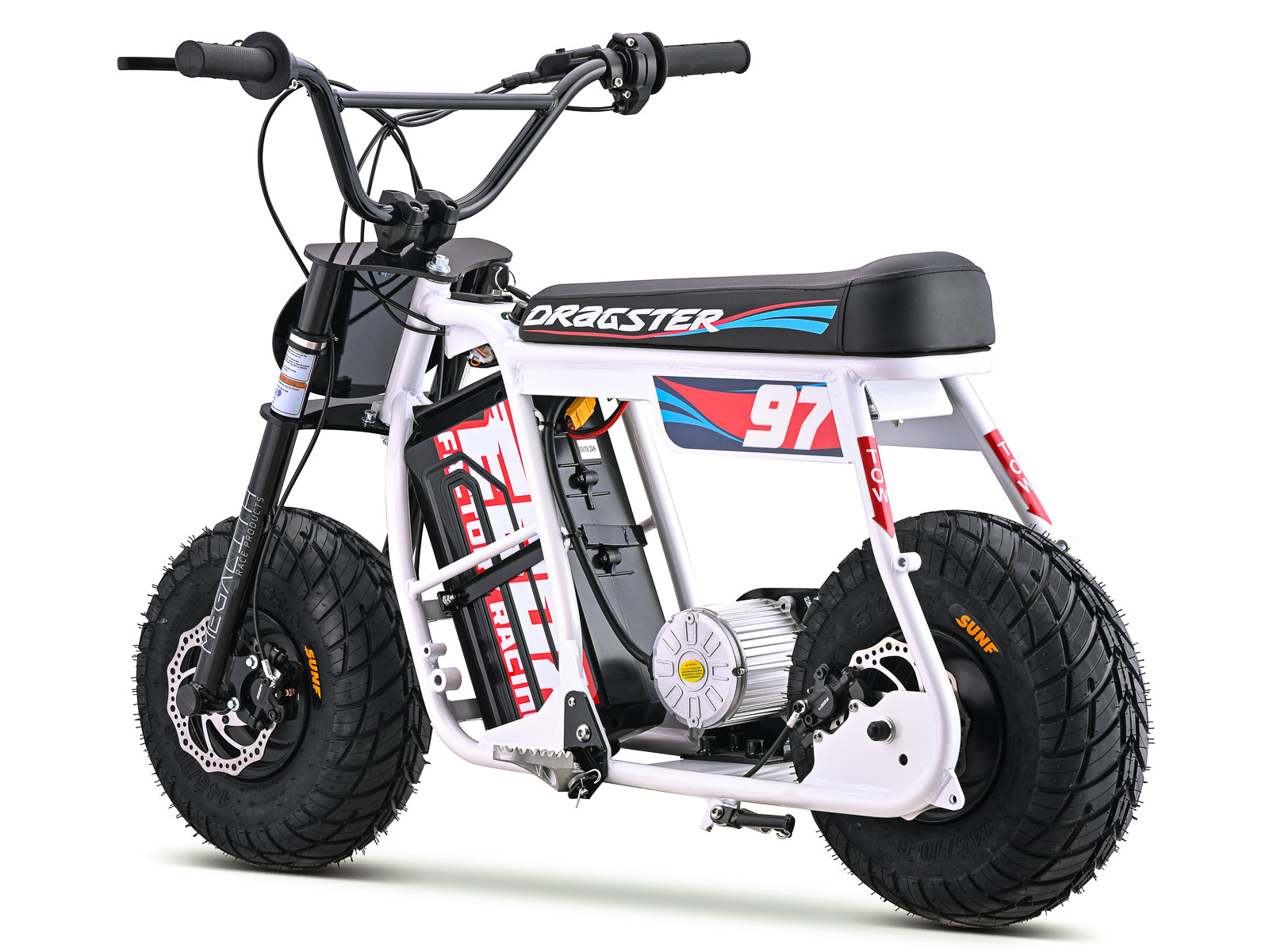 Dragster SM Electric Mini Bike - White