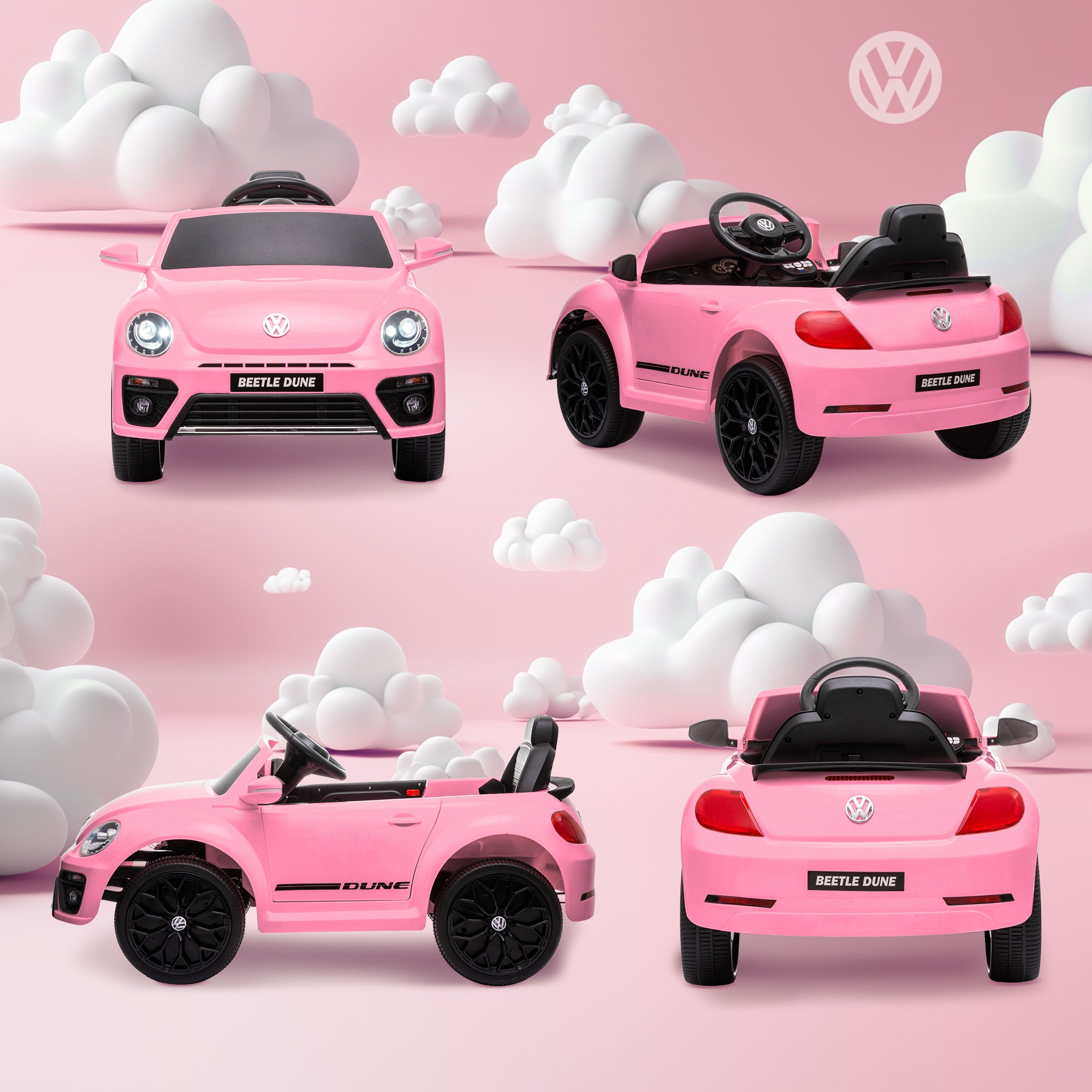 AIYAPLAY Volkswagen Beetle 12V Kids Ride-On Car