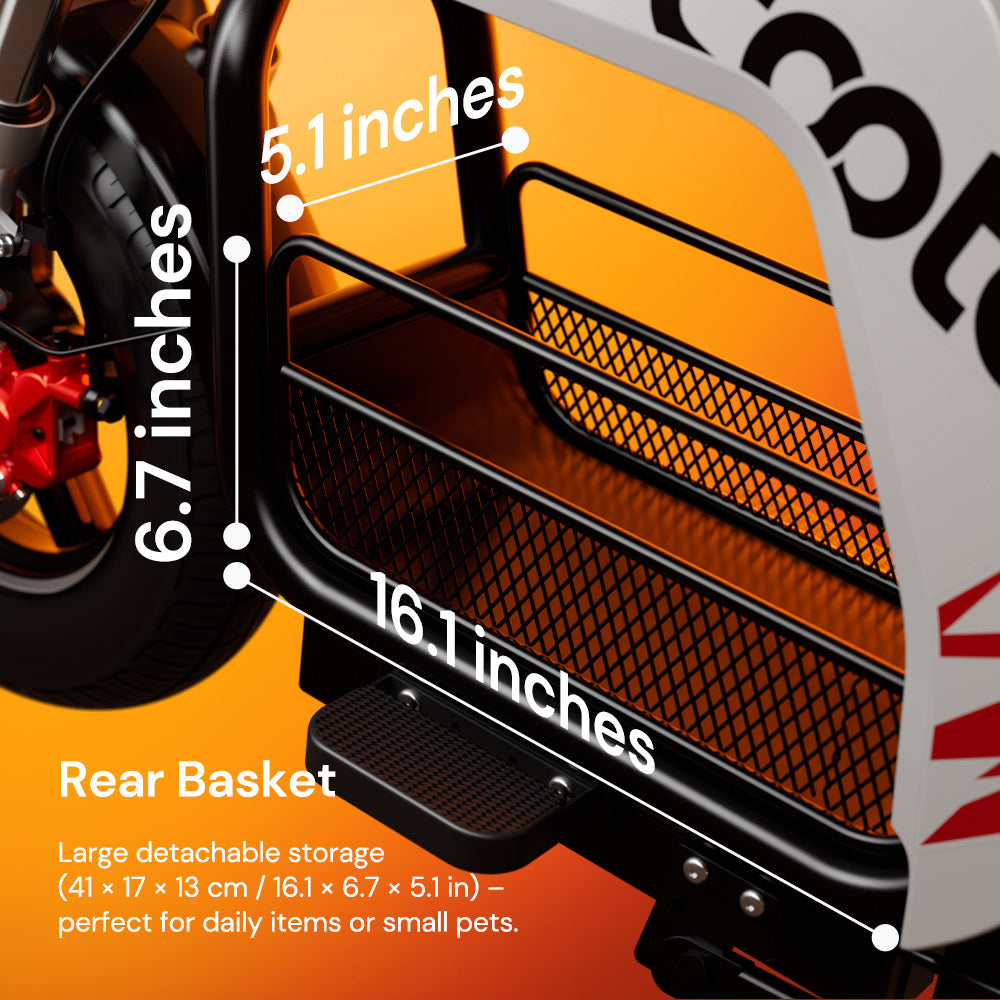 iScooter DX5 / DX5Pro Electric Scooter with Seat & Large Basket