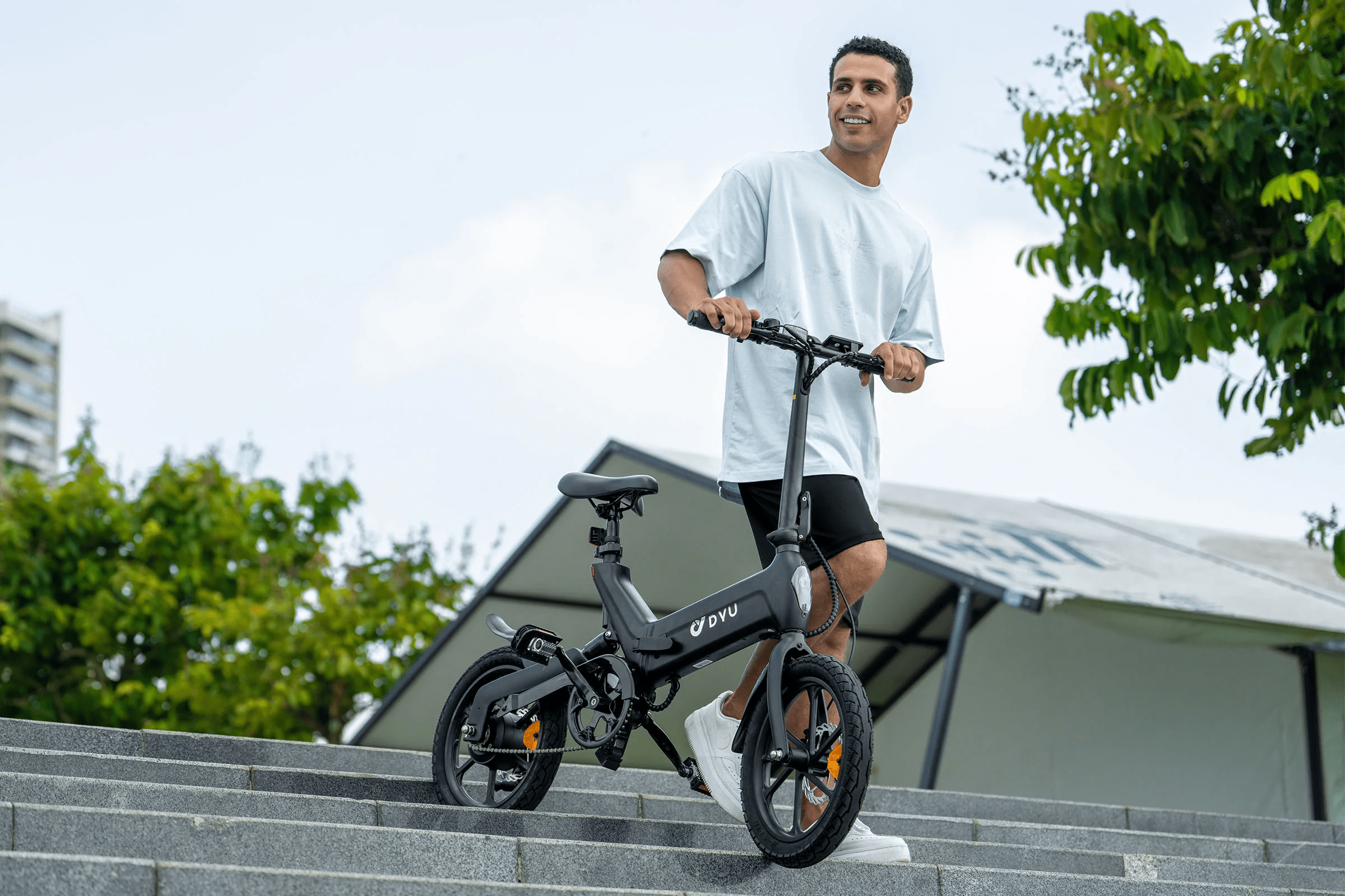 DYU A16 16” Folding Electric Bike 250W 48V 7.5Ah