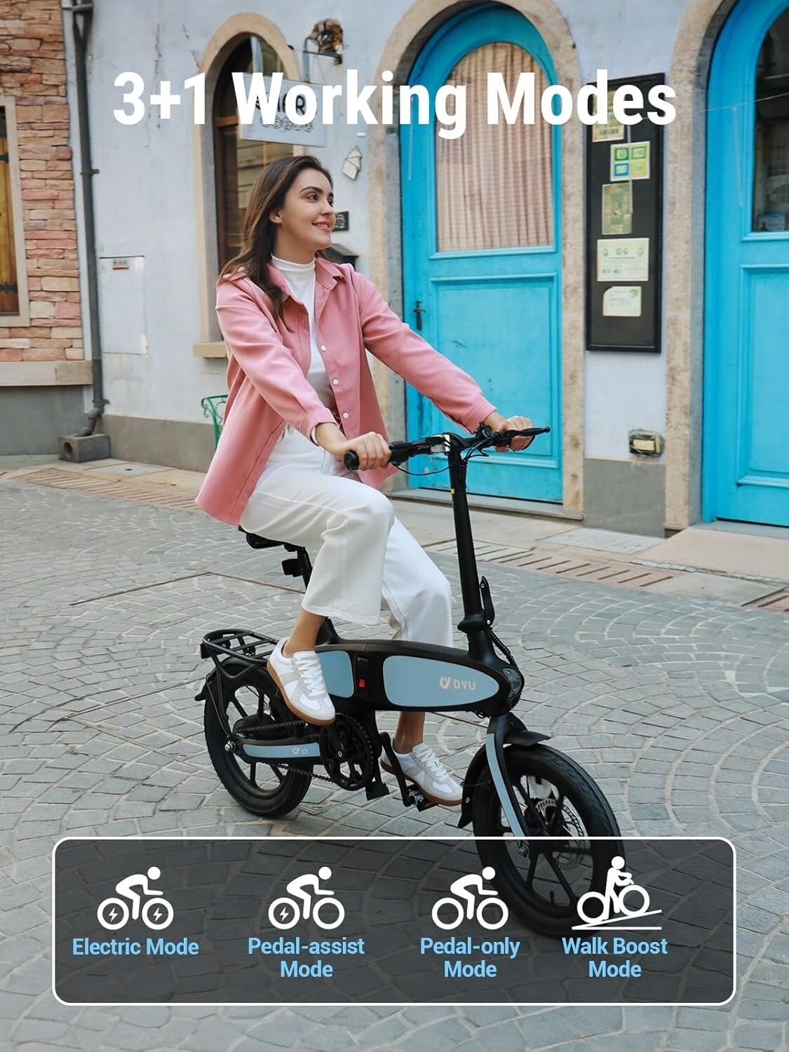 DYU C2 16" Foldable Electric Bike 250W 48V 7.5Ah