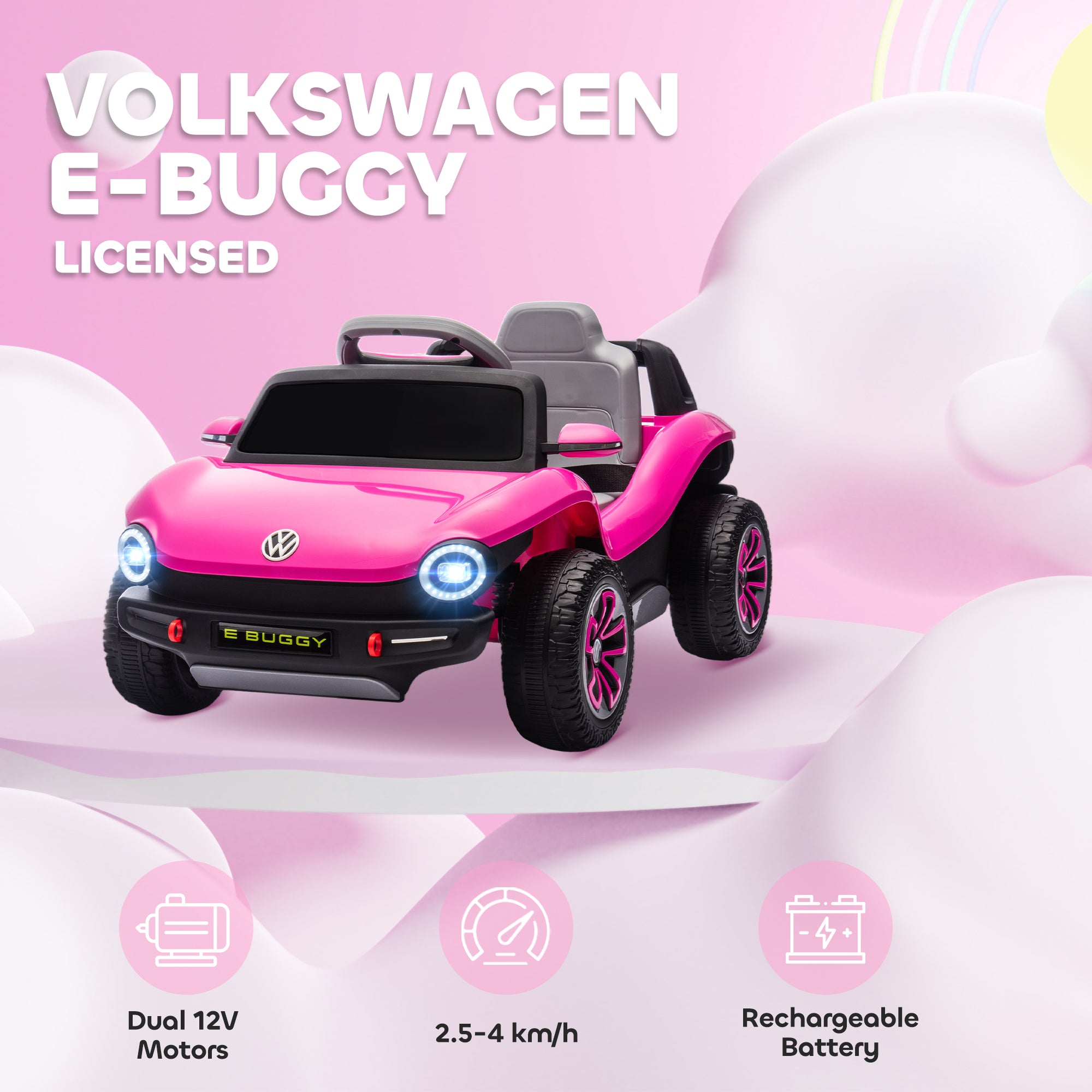 AIYAPLAY Volkswagen Kids Electric Ride-On Car