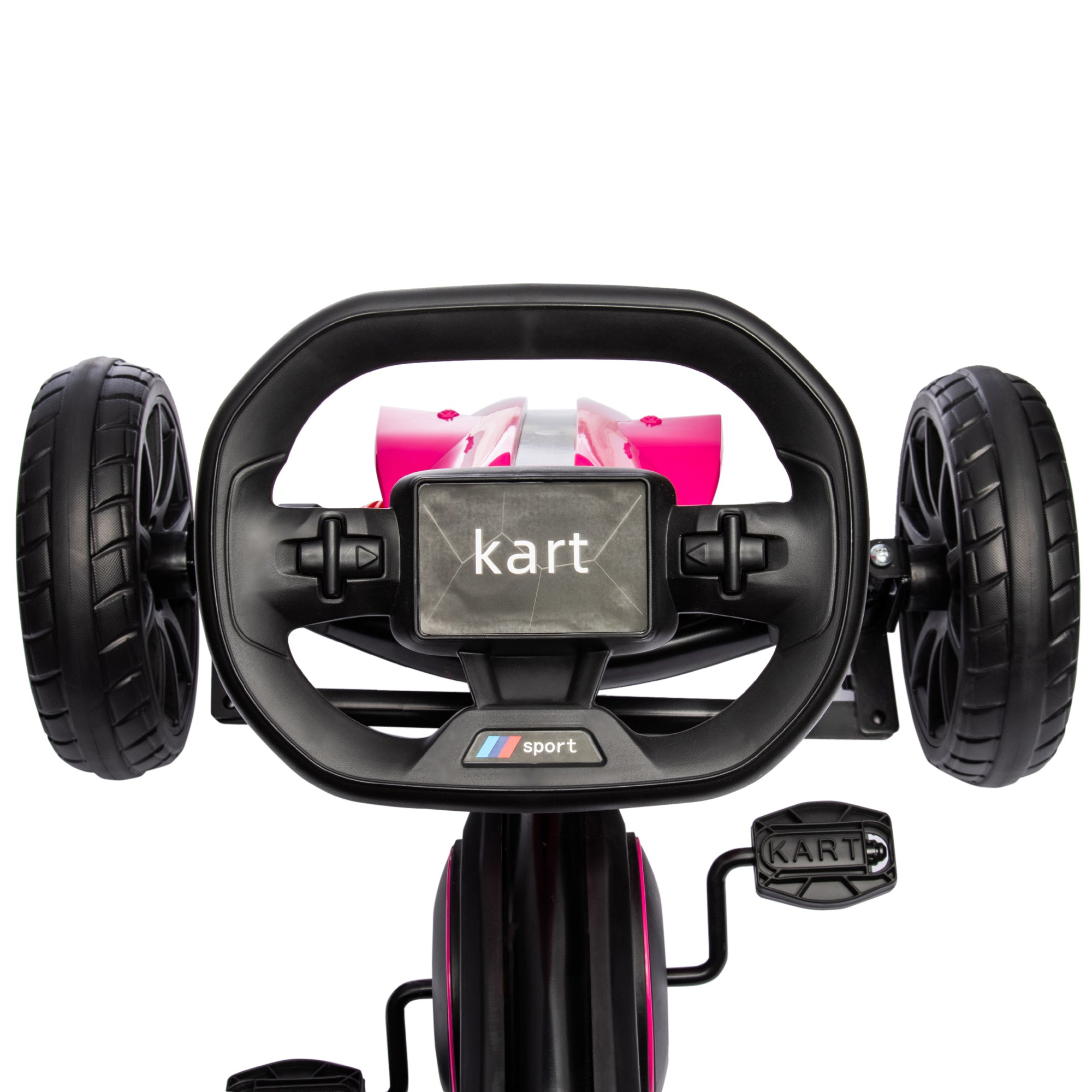HOMCOM Kids Go Kart Adjustable Seat Handbrake
