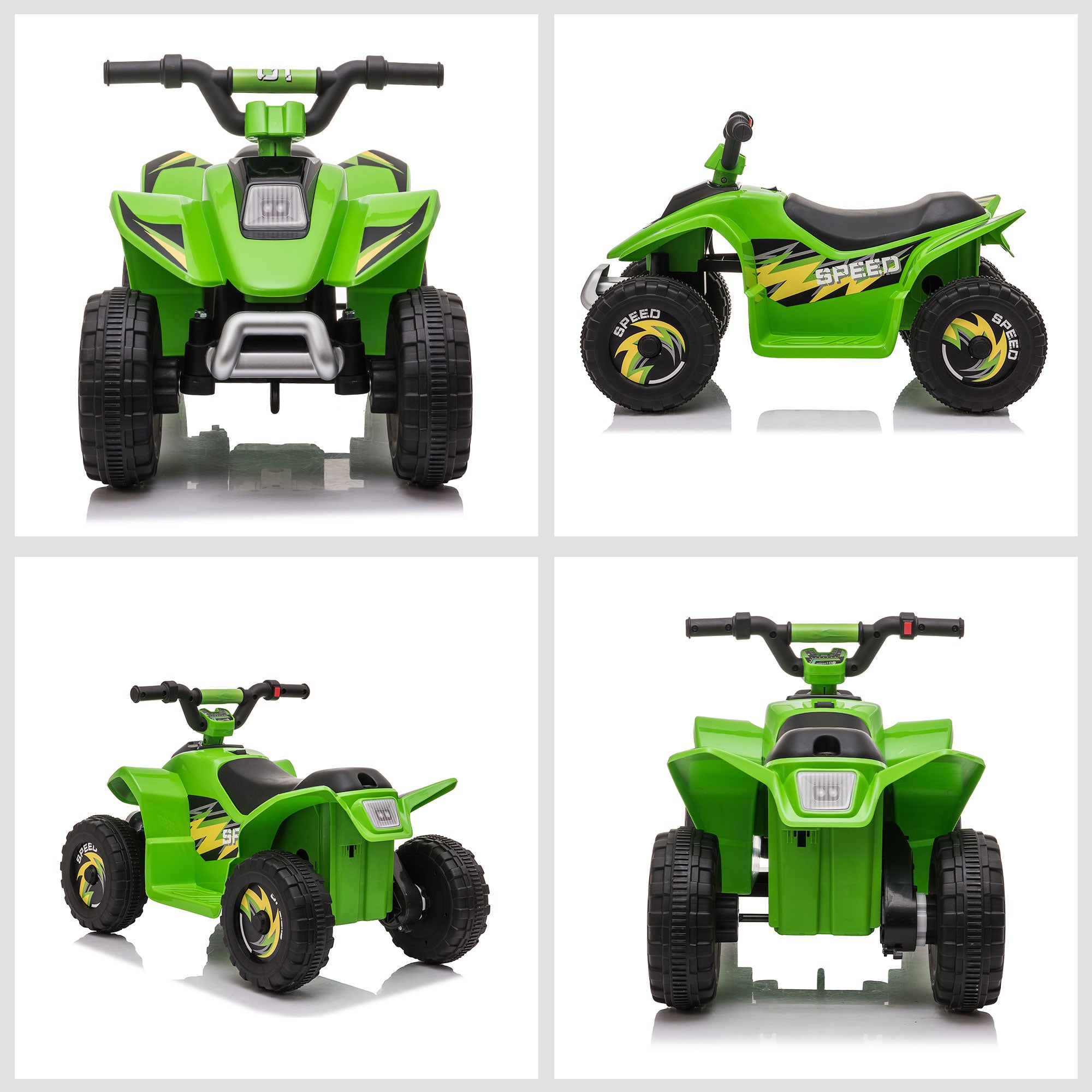 HOMCOM 6V Toddler Electric Ride-On / Quad Car - Green
