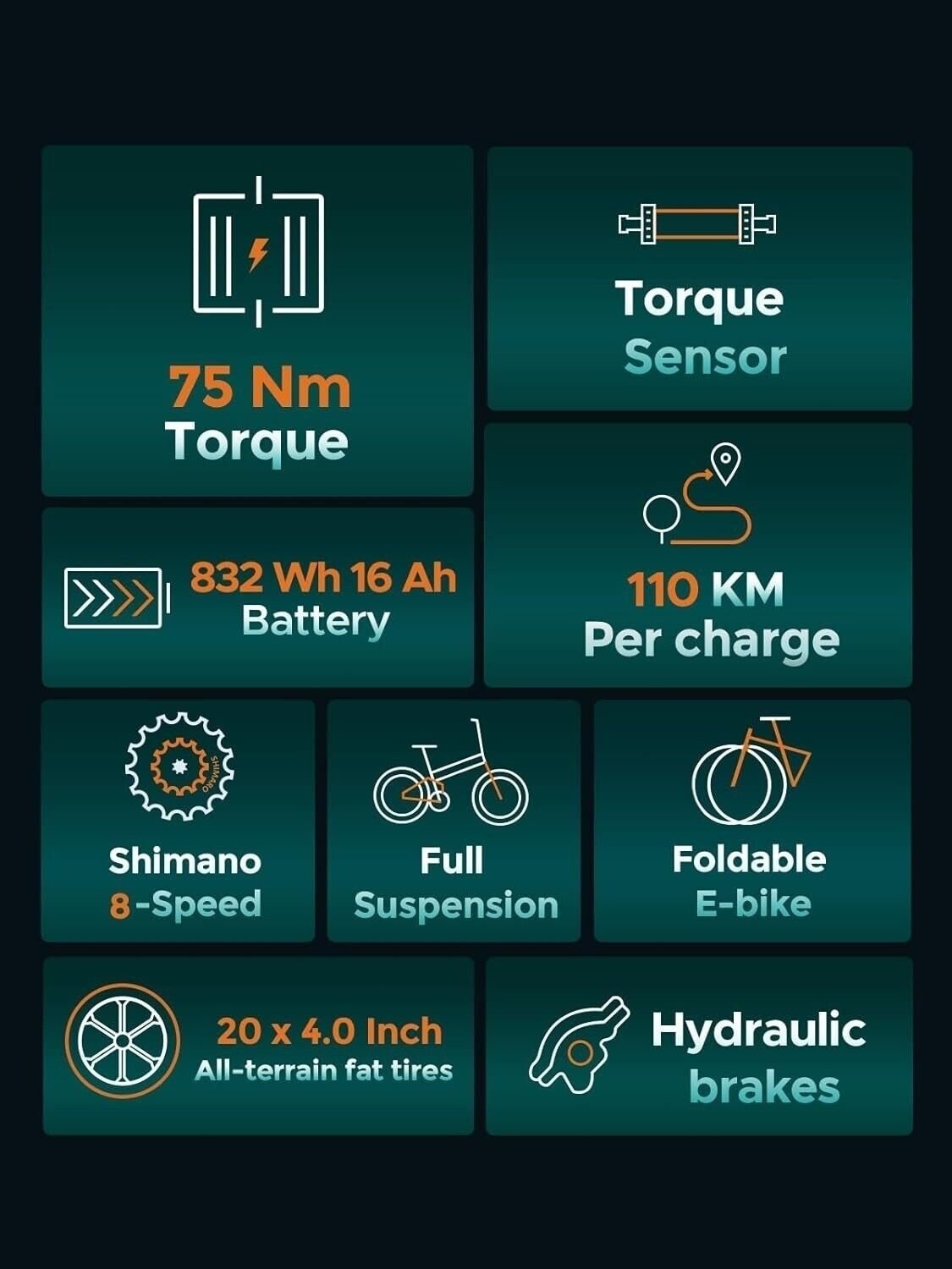Engwe Engine Pro 2.0 Folding Electric Bike 800W 52V 16Ah