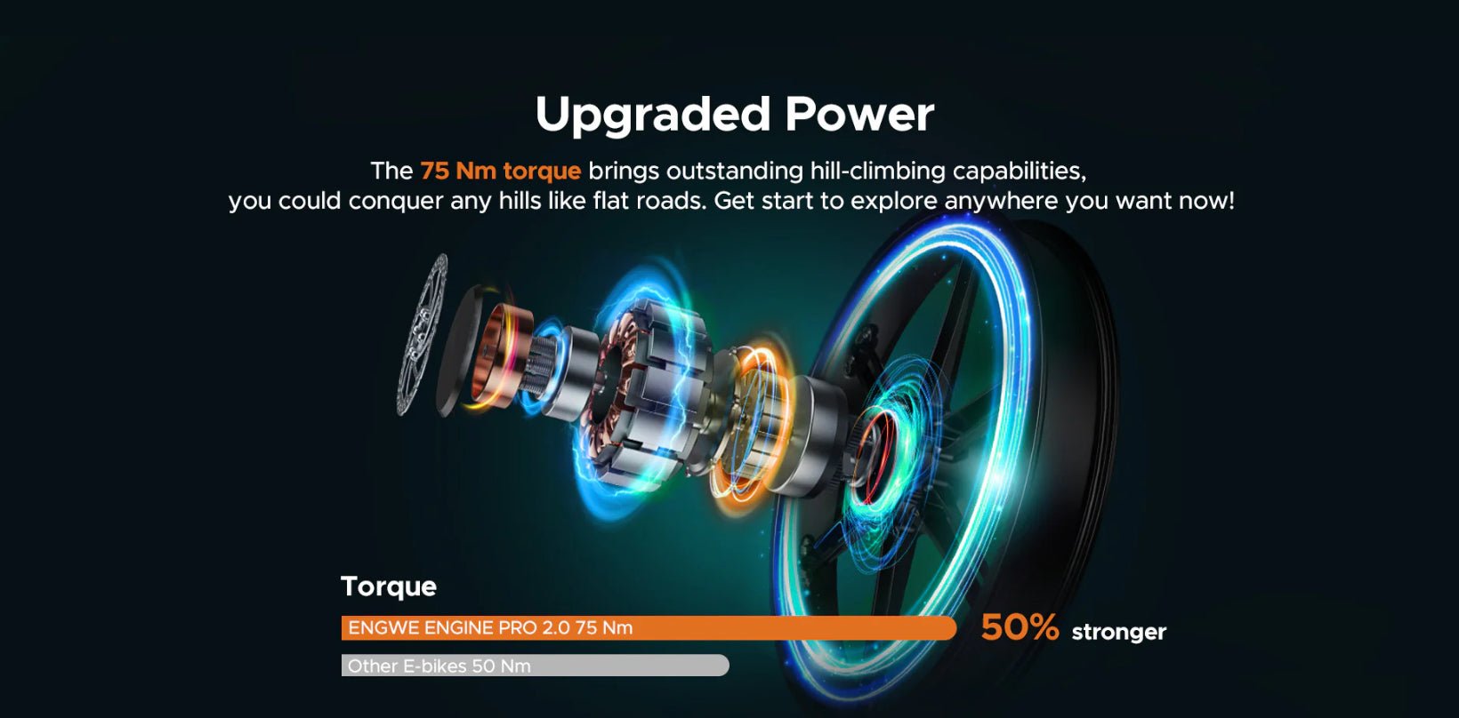 Engwe Engine Pro 2.0 Folding Electric Bike 800W 52V 16Ah