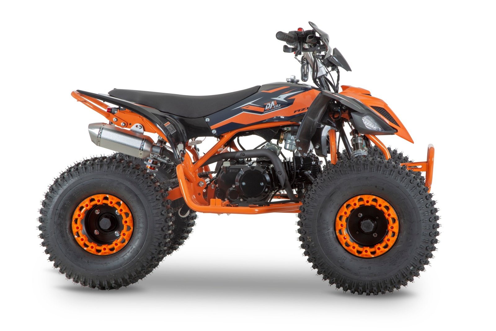 Elite Exhilarator-Pro 150cc Junior & Adult Petrol Quad Bike in Black/Orange | Petrol quad bike