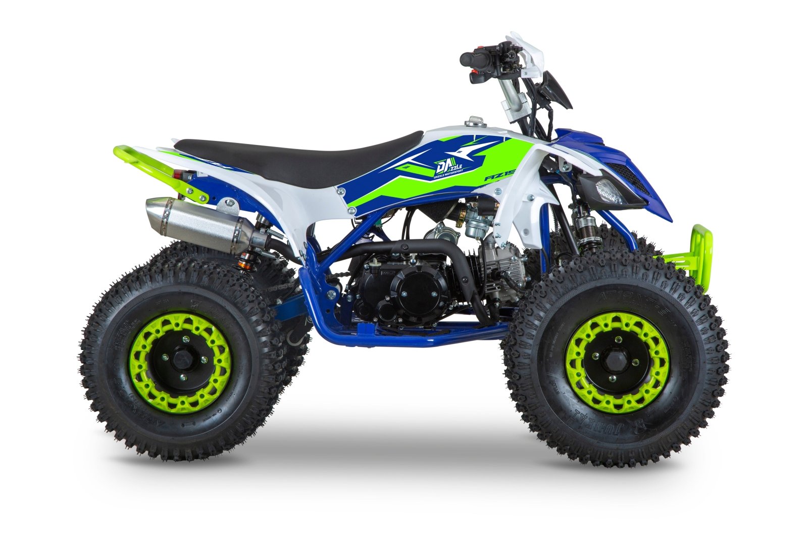Elite Exhilarator-Pro 150cc Junior & Adult Petrol Quad Bike in White/Blue | Petrol quad bike