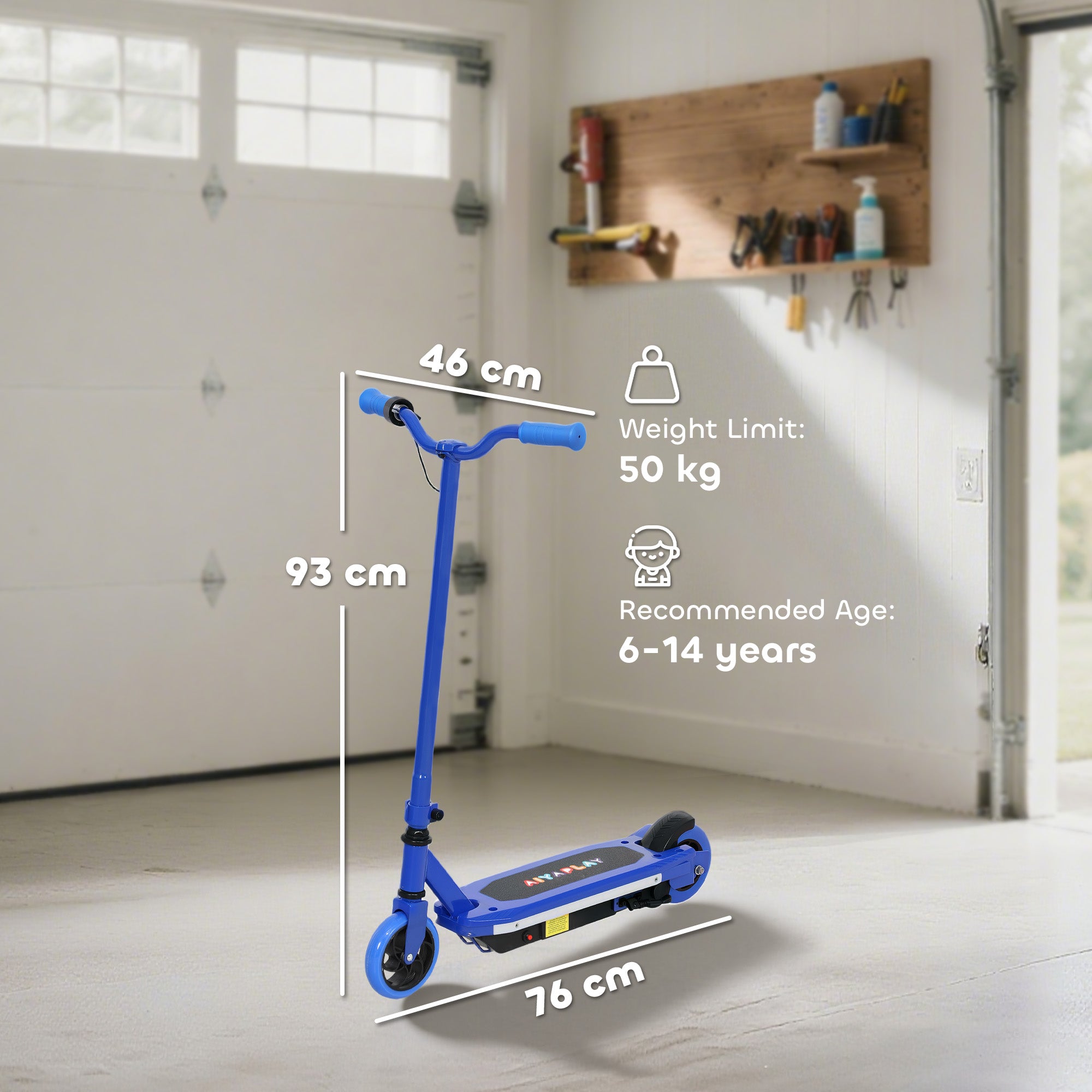 AIYAPLAY Kids Electric Scooter 6-14