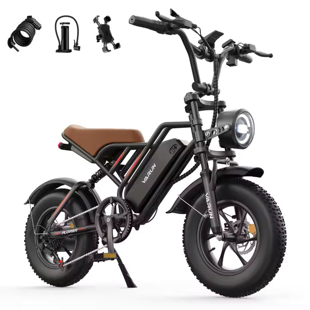 Varun Super Y Small Electric Bike 16inch Fat Tire 250W 48V 13Ah