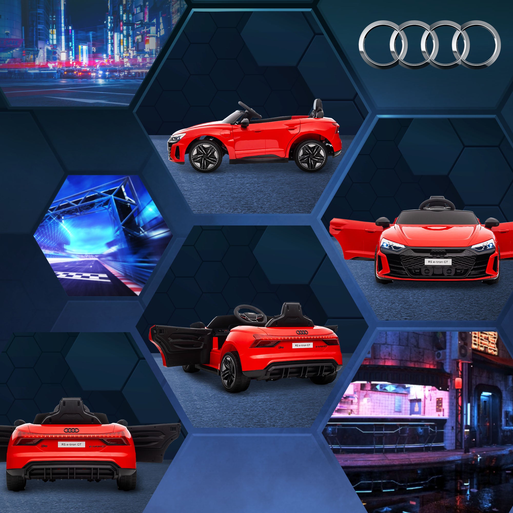HOMCOM Audi 12V Kids Electric Ride-On Car
