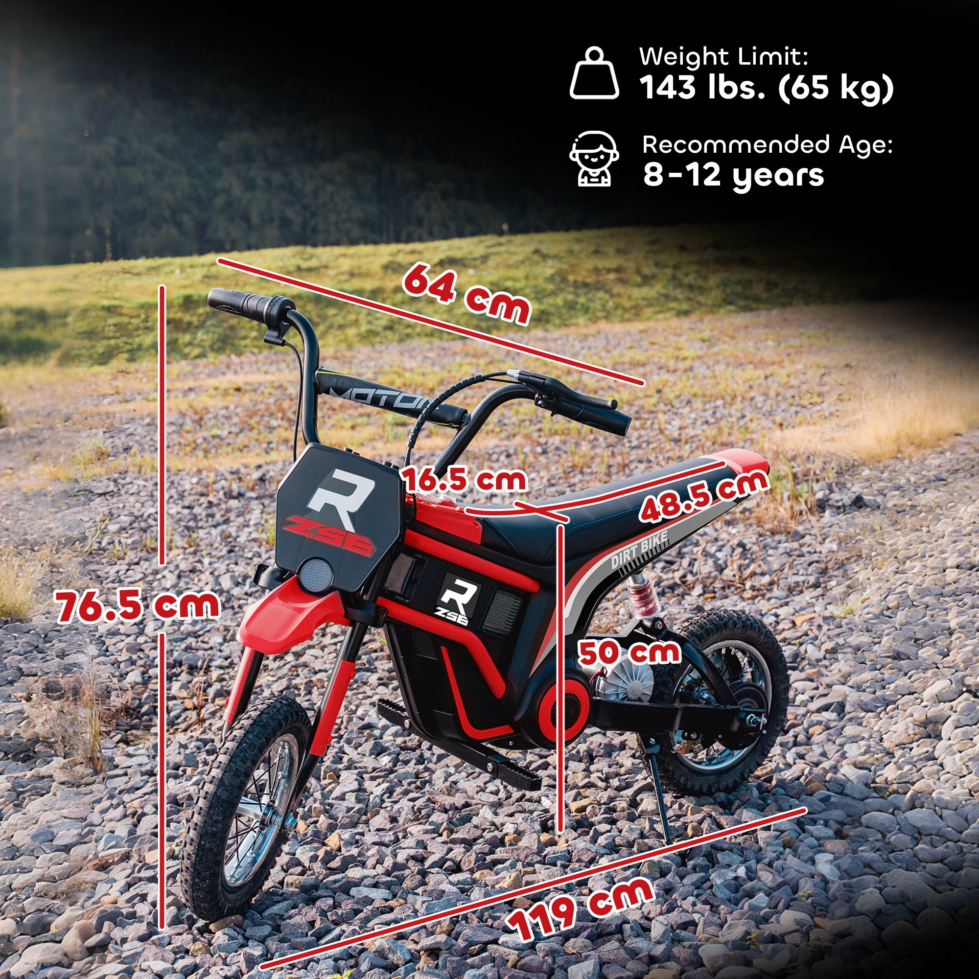 HOMCOM 24V Kids Electric Motorbike 3