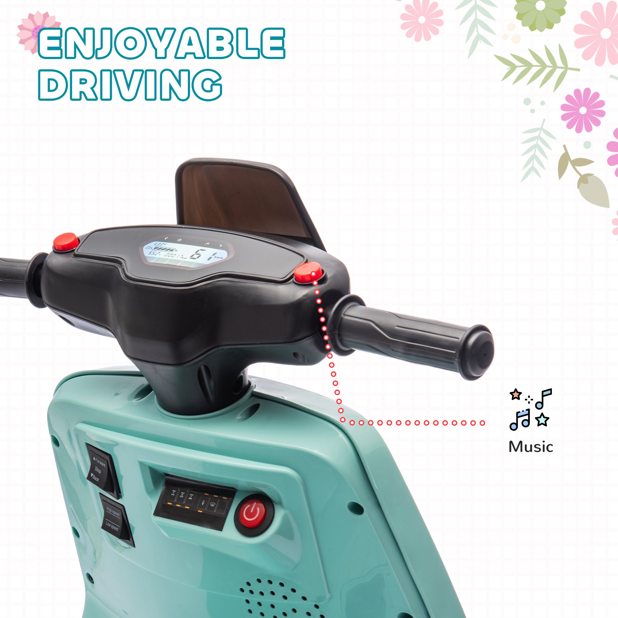 AIYAPLAY 6V Toddler Electric Motorbike